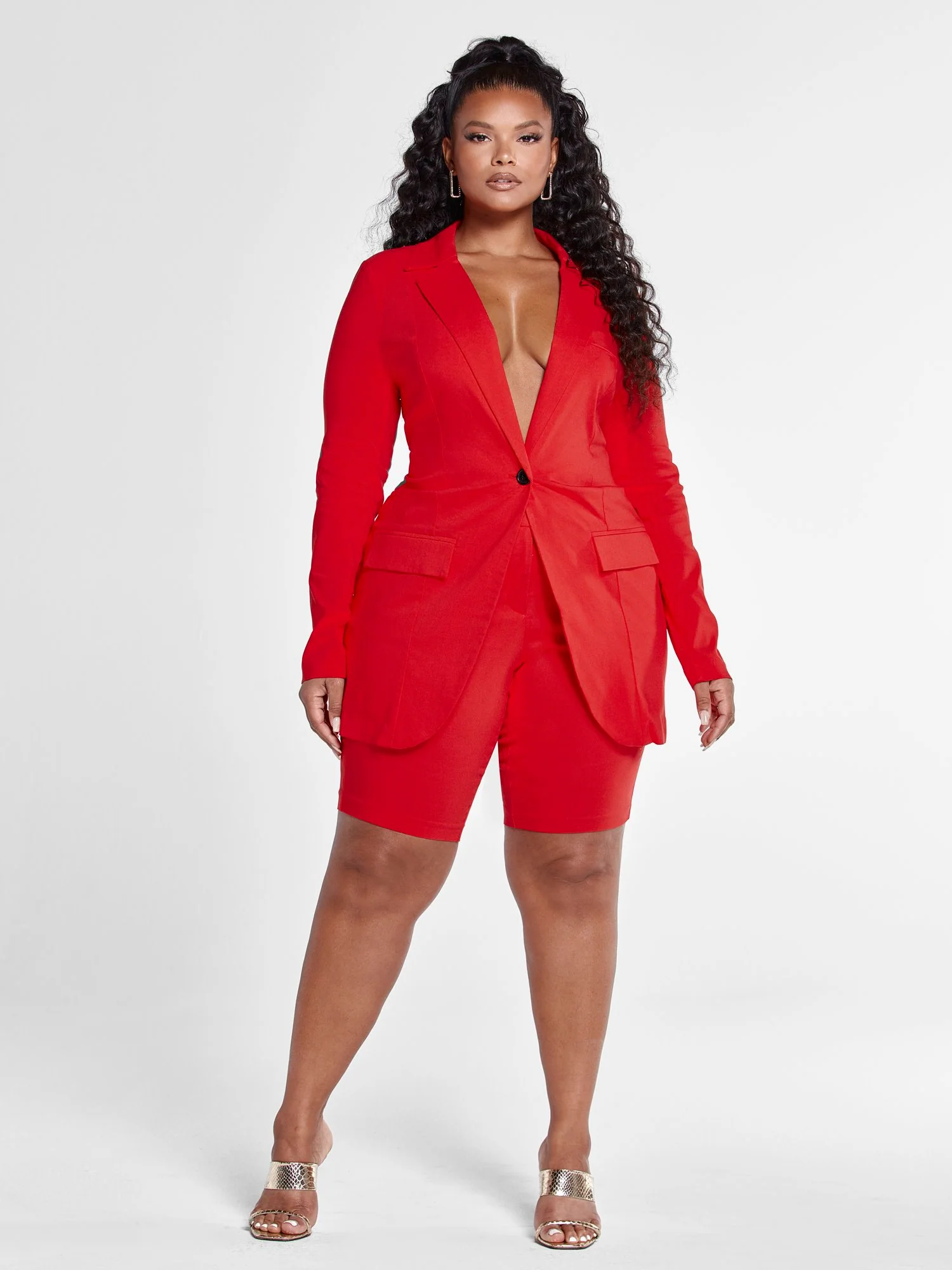 The City Shorts in Red - Image 6