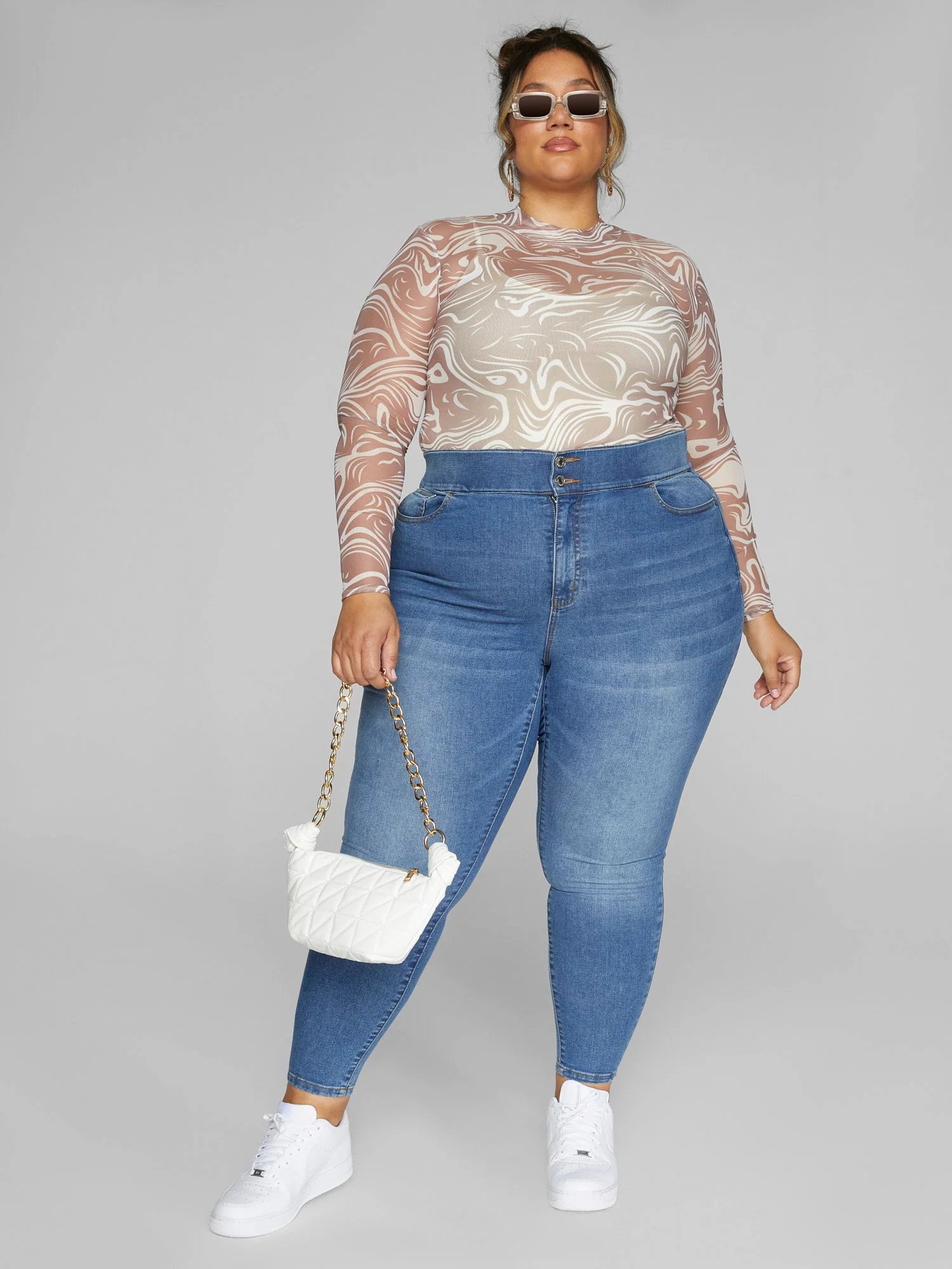 The Limitless Jegging in Med Blue Wash - Short Inseam - Image 5