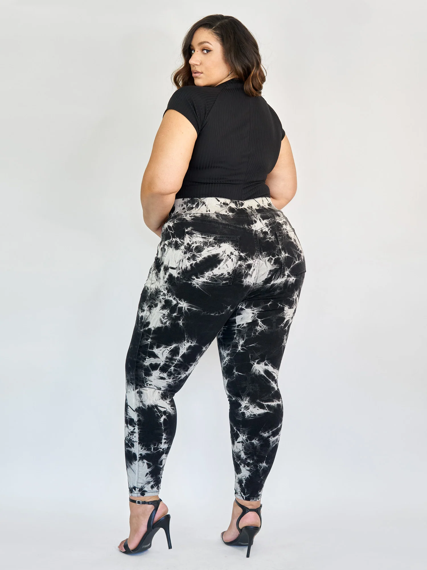 Tie Dye High-Rise Jeggings - Short Inseam - Image 3