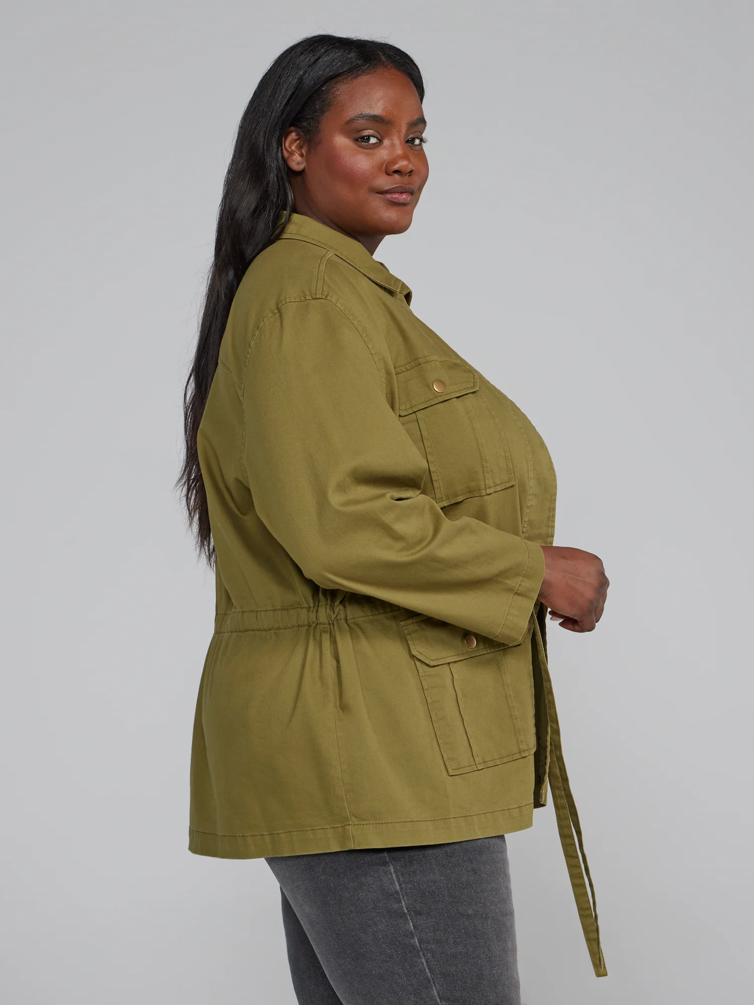 Tie-Waist Utility Jacket - Image 2