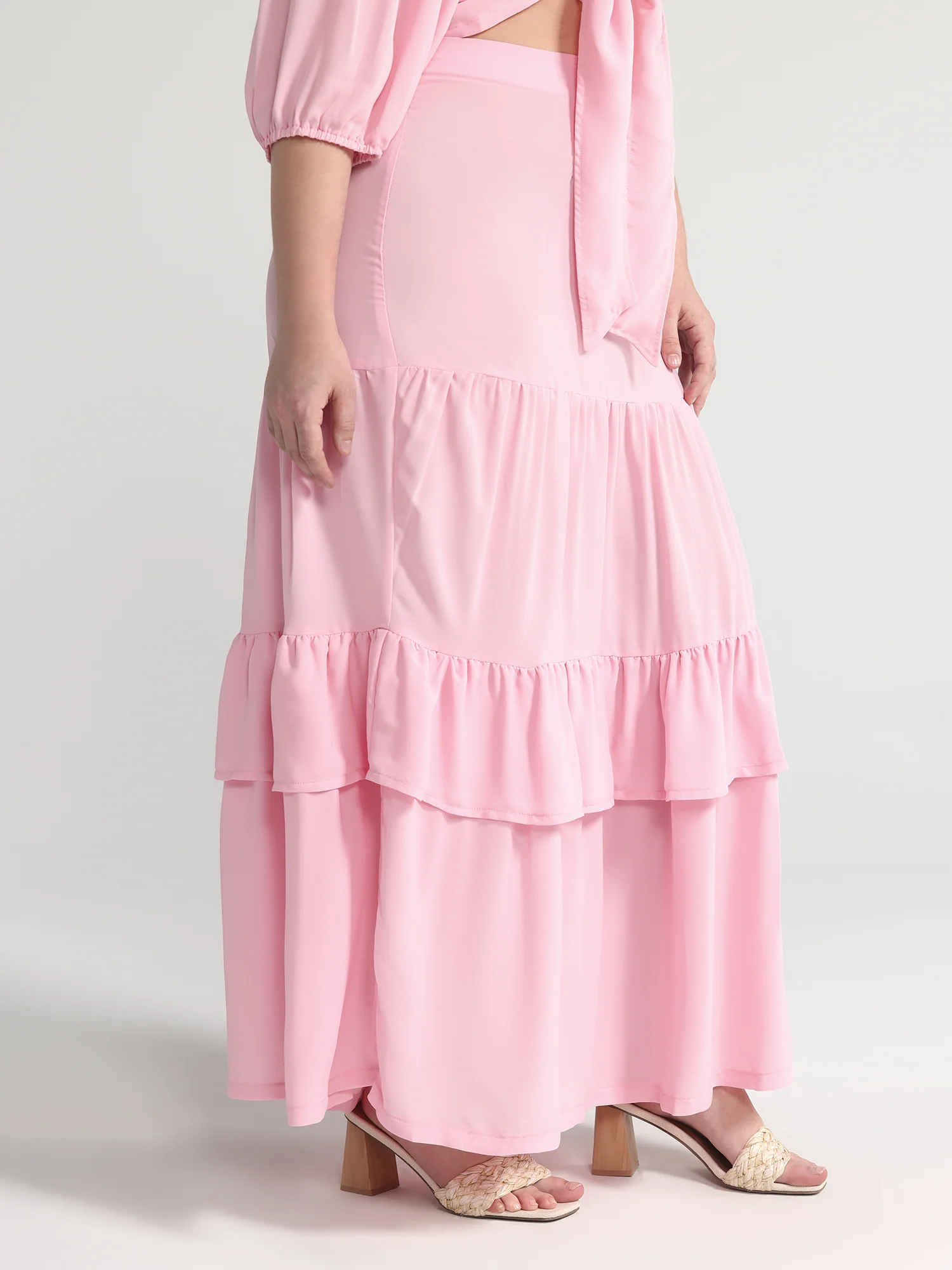 Tiered Ruffle Maxi Skirt - Image 2