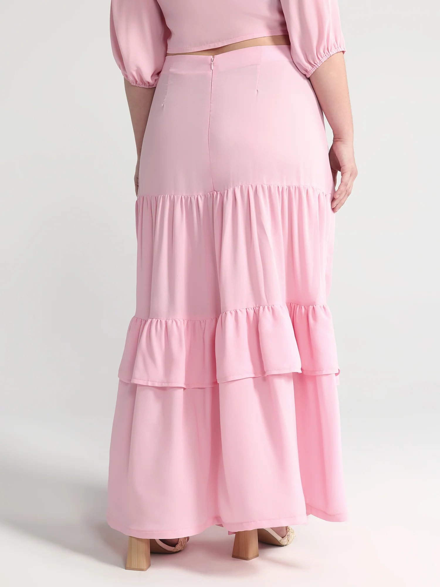 Tiered Ruffle Maxi Skirt - Image 3