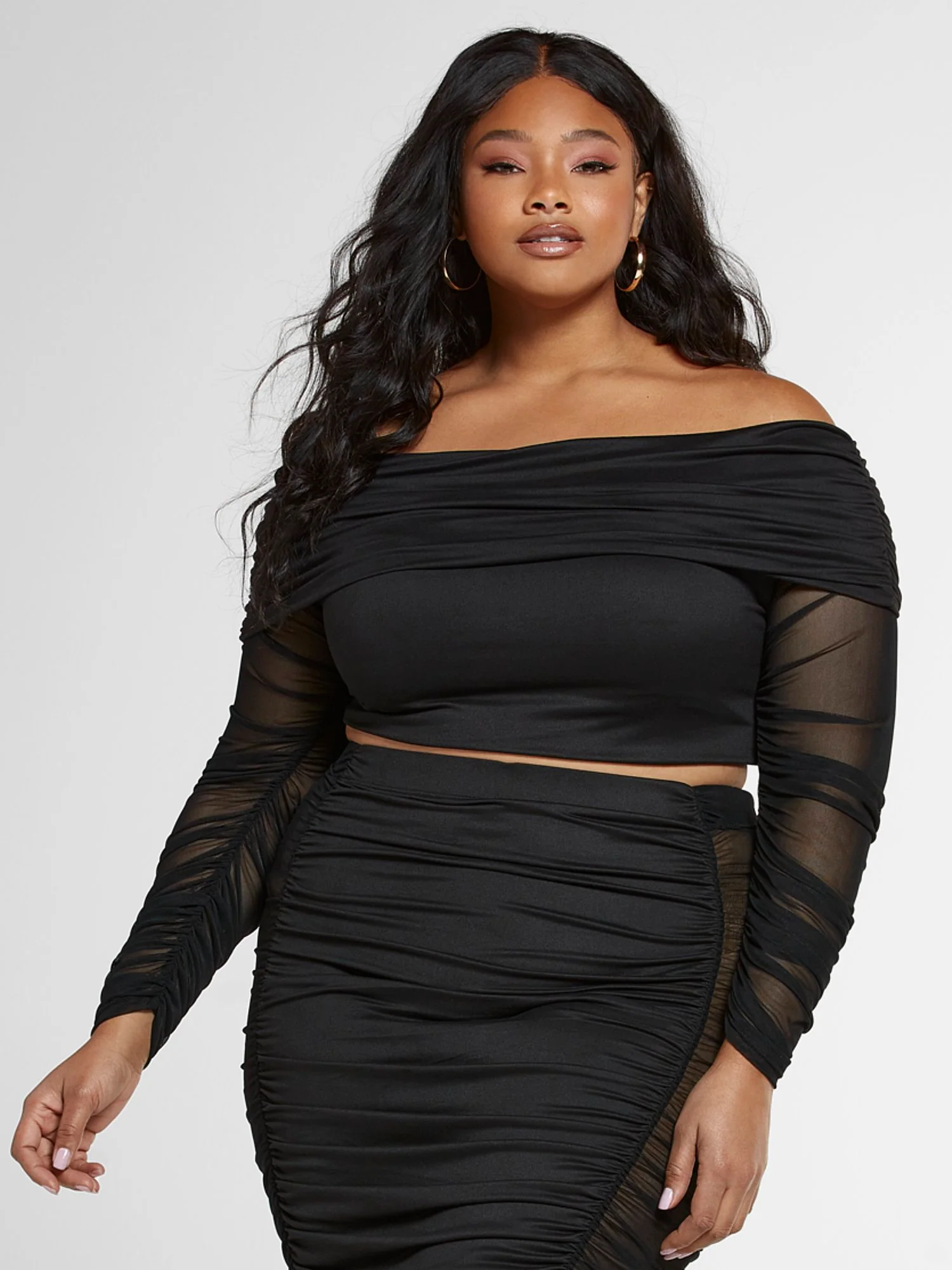 Toni Off The Shoulder Ruched Top - Image 2
