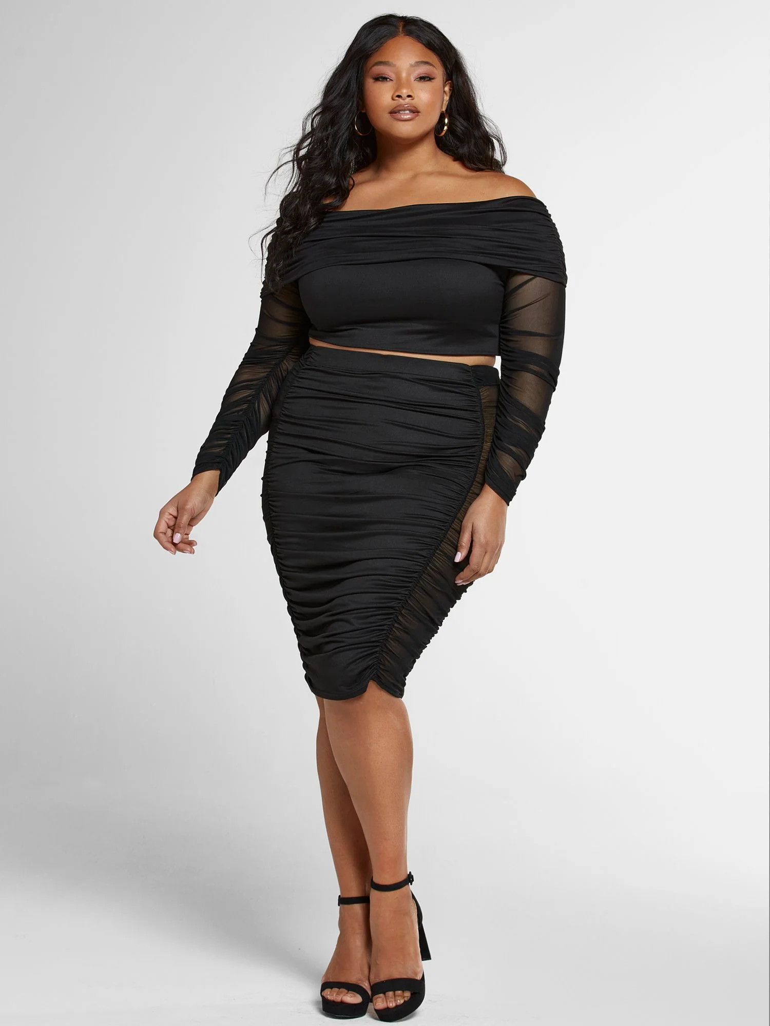Toni Off The Shoulder Ruched Top - Image 4