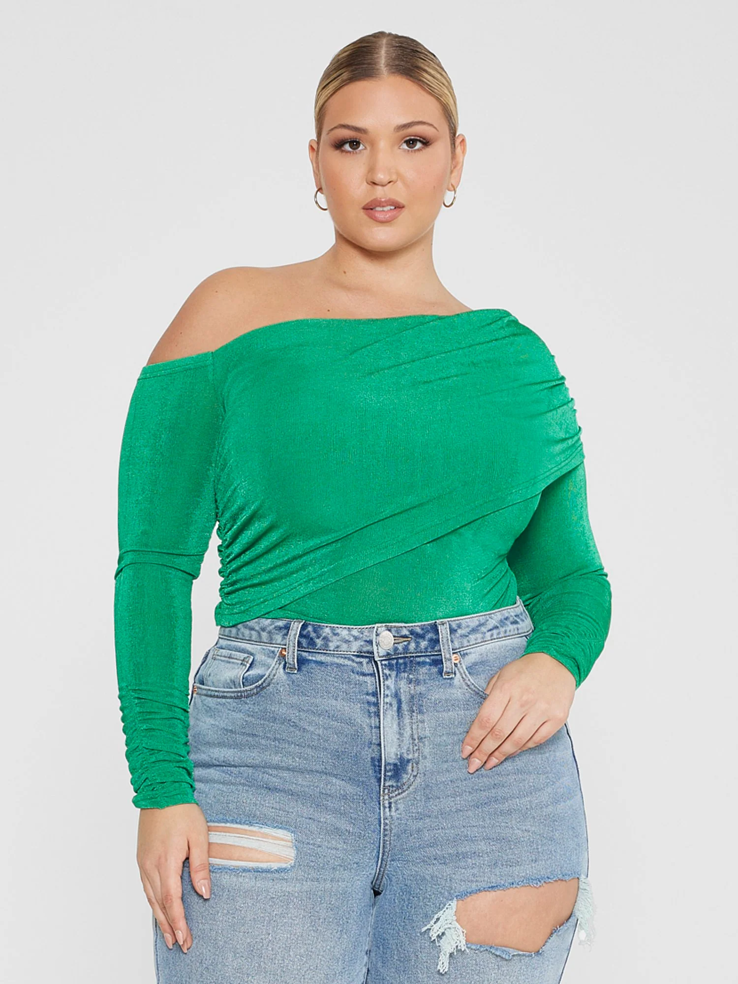 Tonia Off Shoulder Ruched Top - Image 2