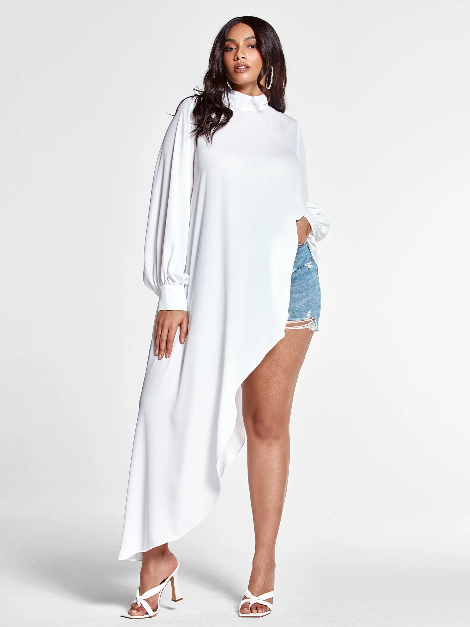 Tonya Asymmetrical Hem Top - Image 7