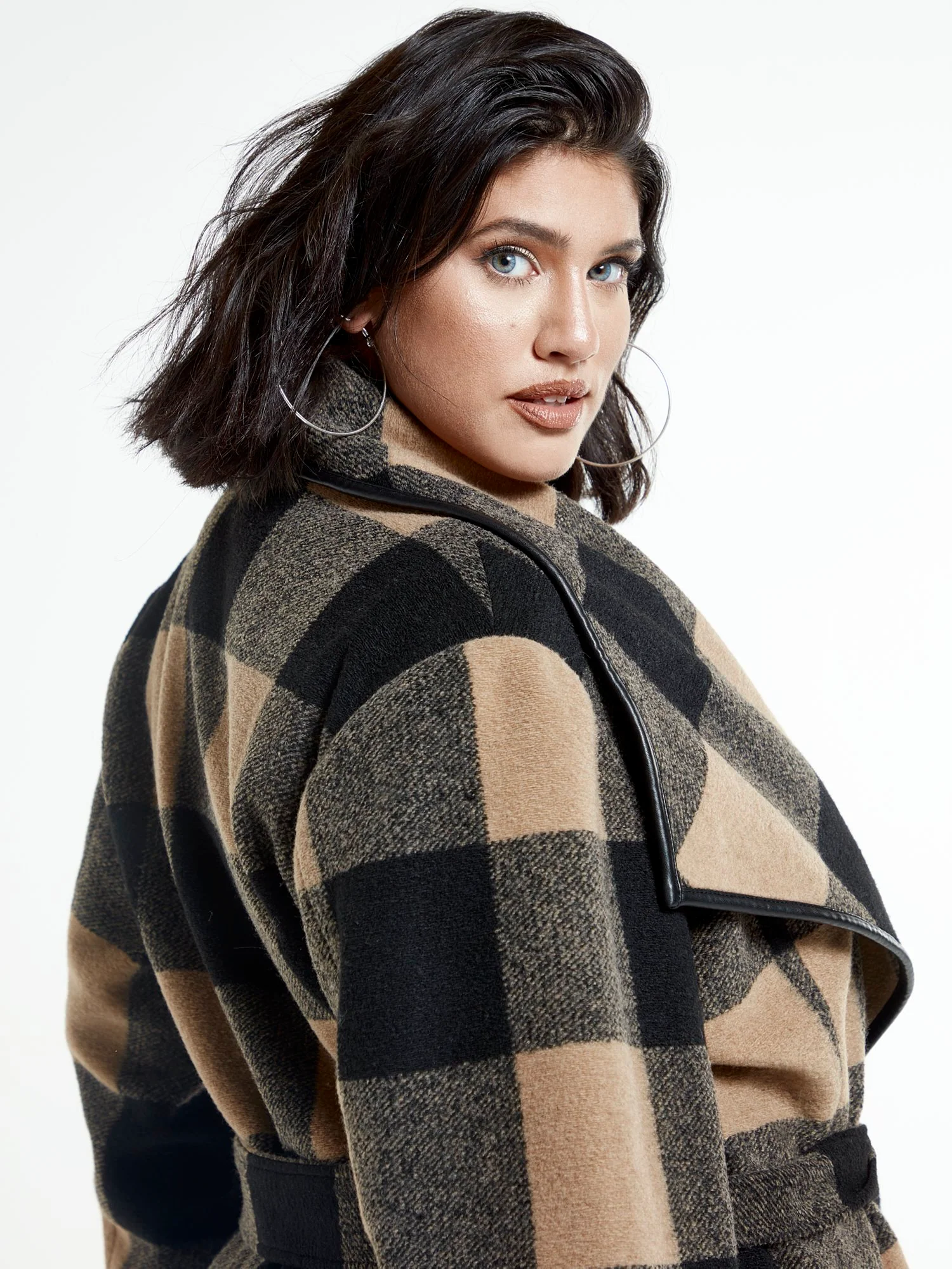 Tori Buffalo Plaid Longline Coat - Image 5