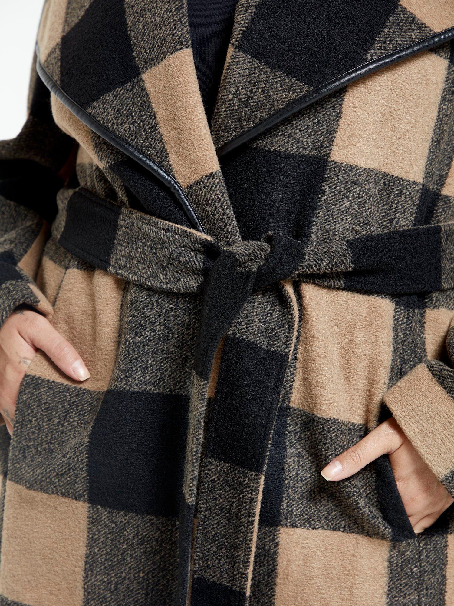 Tori Buffalo Plaid Longline Coat - Image 7