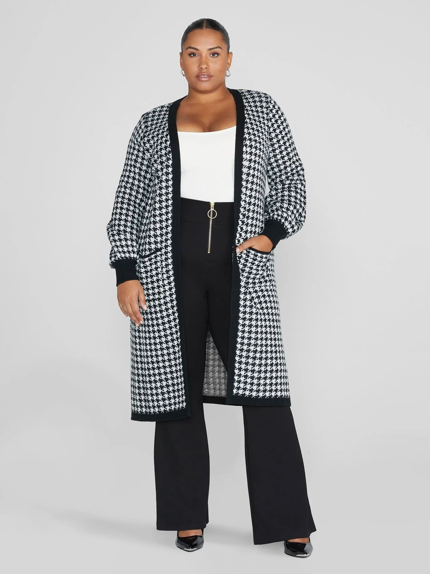 Trish O-Ring Zipper Ponte Pants - Image 3
