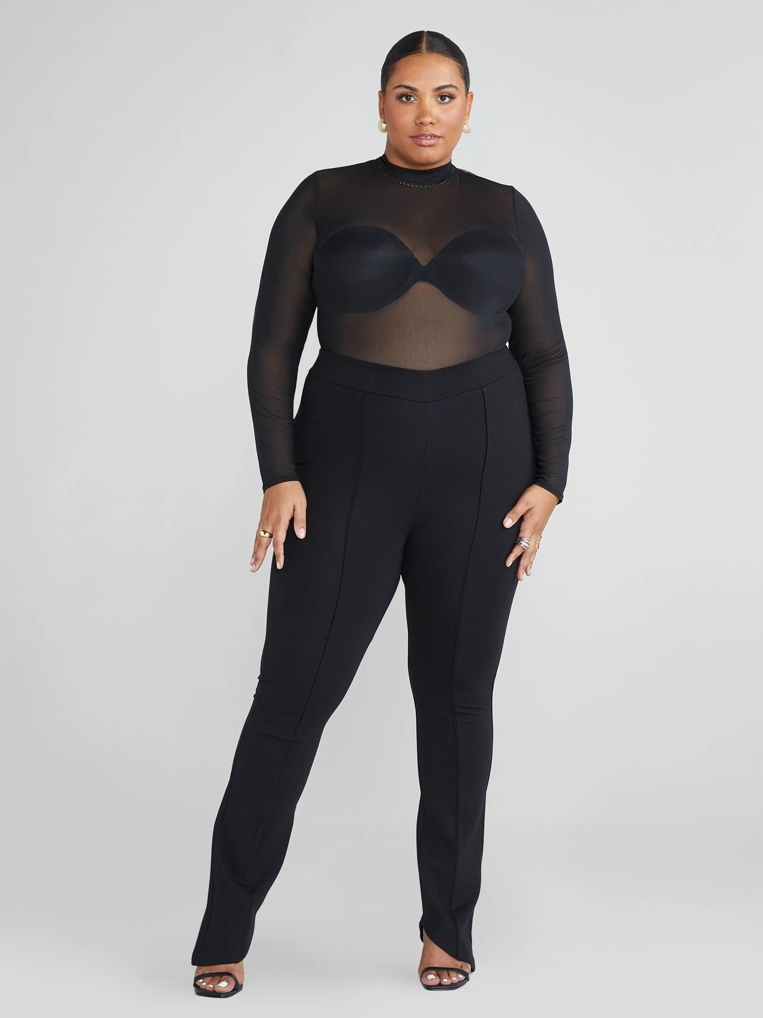 Trista V-Waistband Knit Pants - Image 3