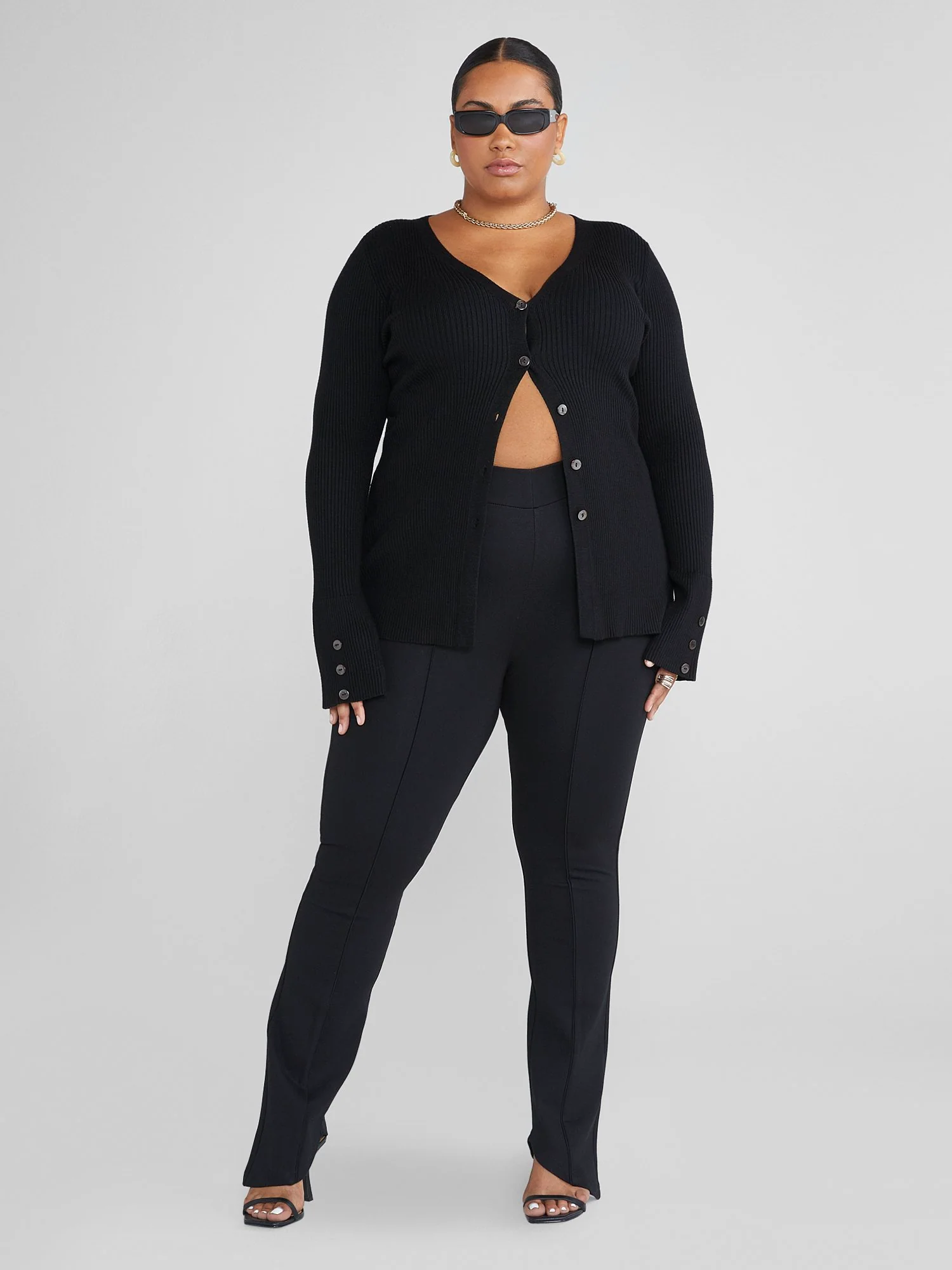 Trista V-Waistband Knit Pants - Image 5