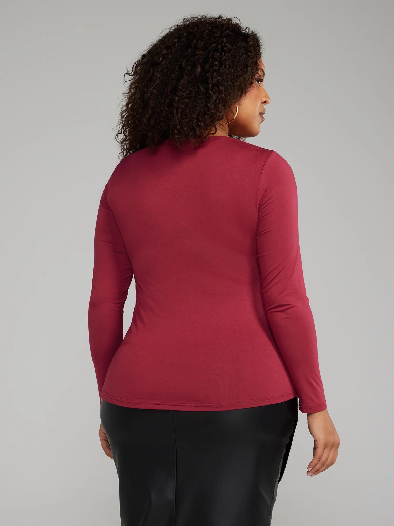 Twist Neck Cutout-Detail Top - Image 7