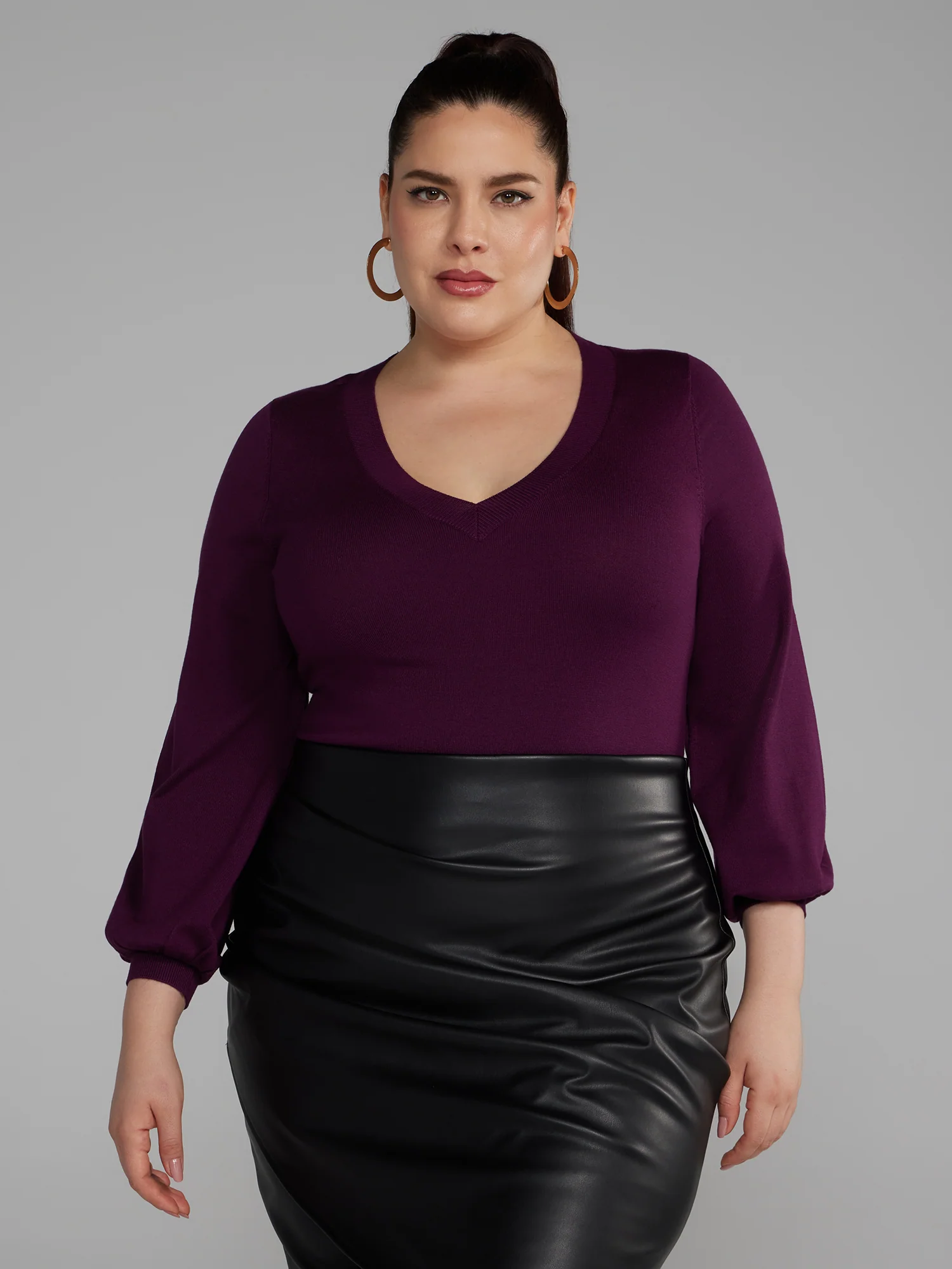 V-Neck Pullover Sweater - Image 10
