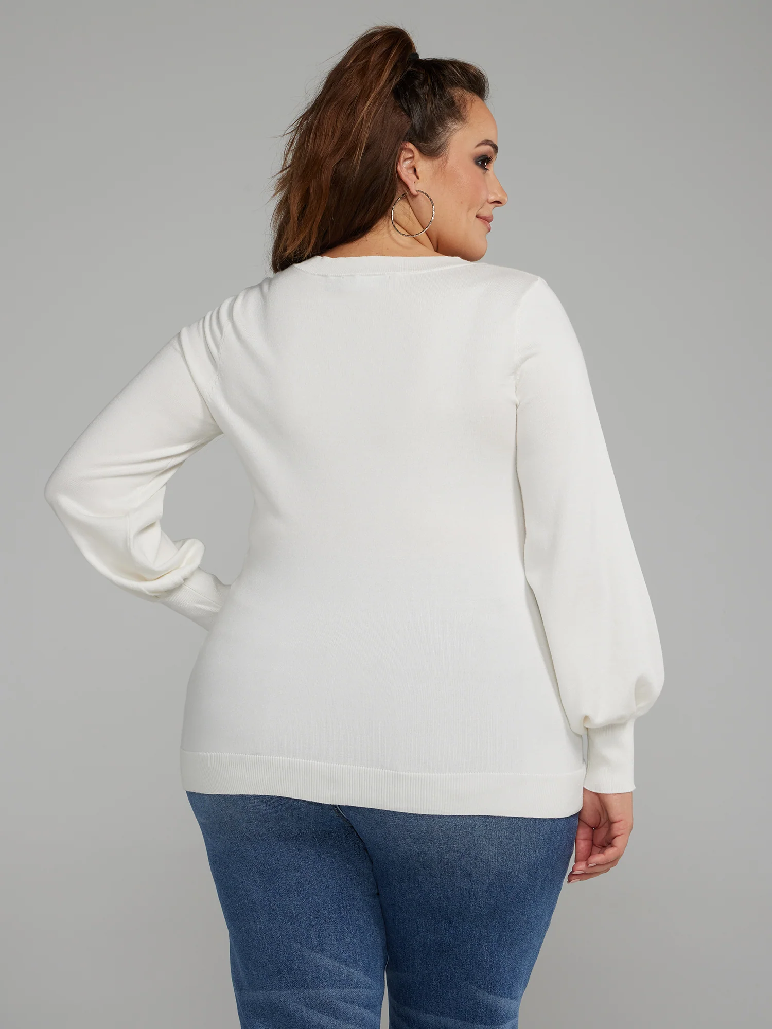 V-Neck Pullover Sweater - Image 16