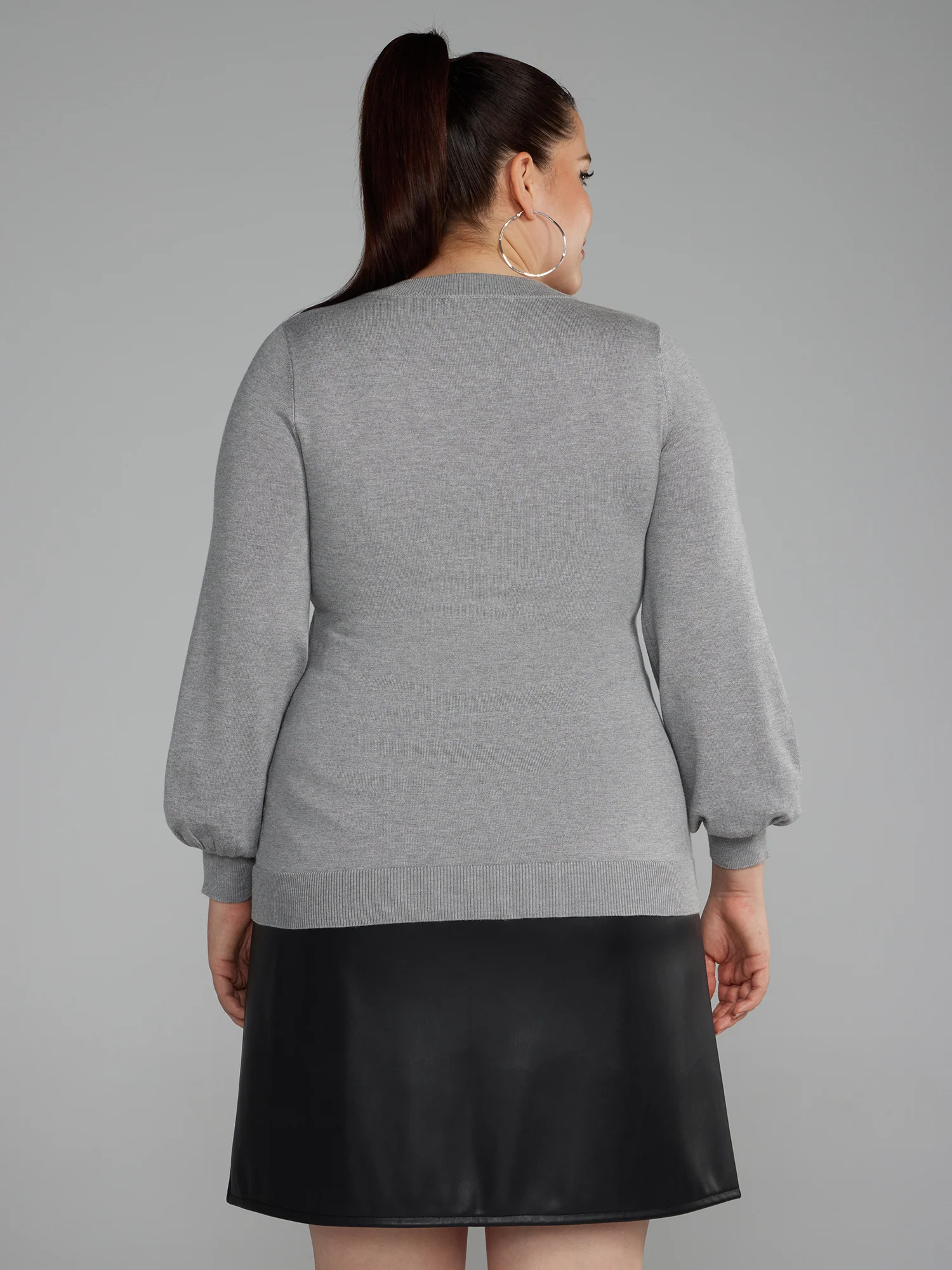V-Neck Pullover Sweater - Image 3
