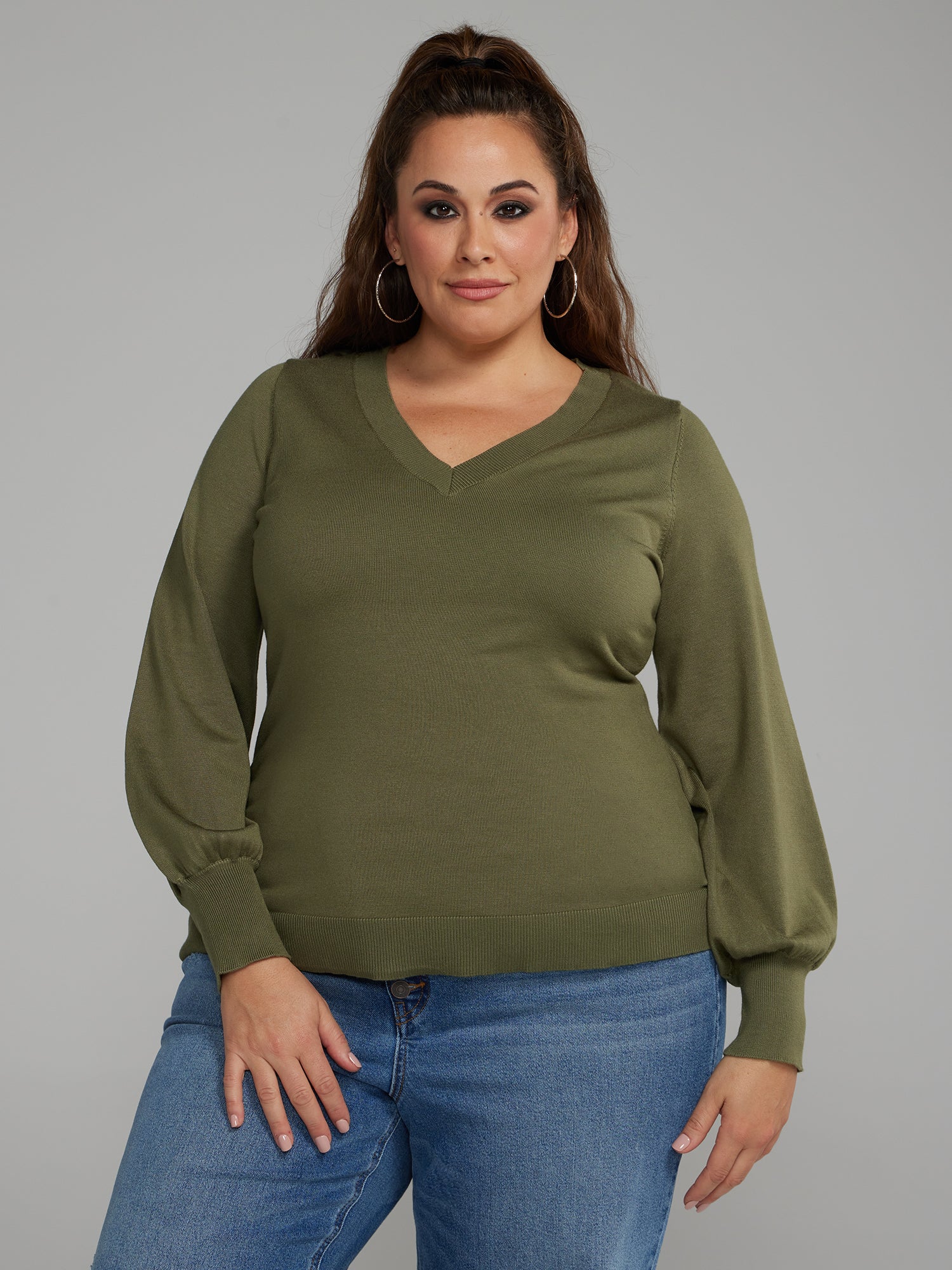V-Neck Pullover Sweater - Image 6