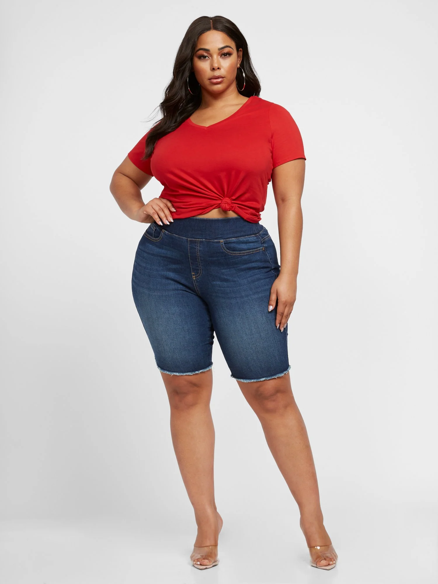 Valery Short Sleeve V-Neck Tee - Image 29