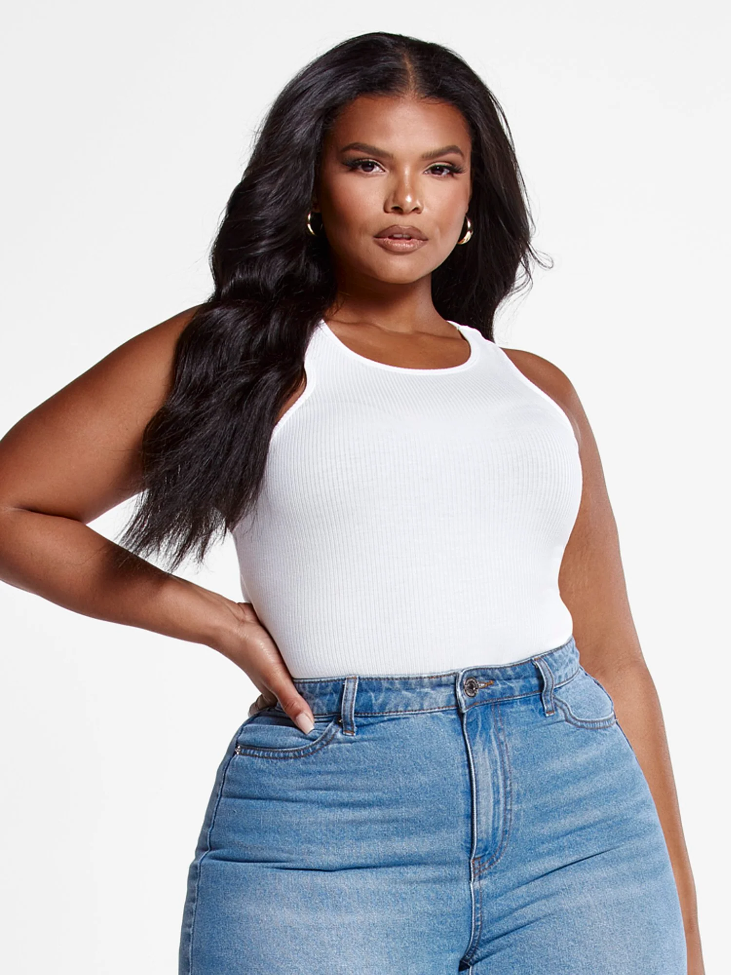 Wendy Ribbed Knit Racerback Tank - Image 2