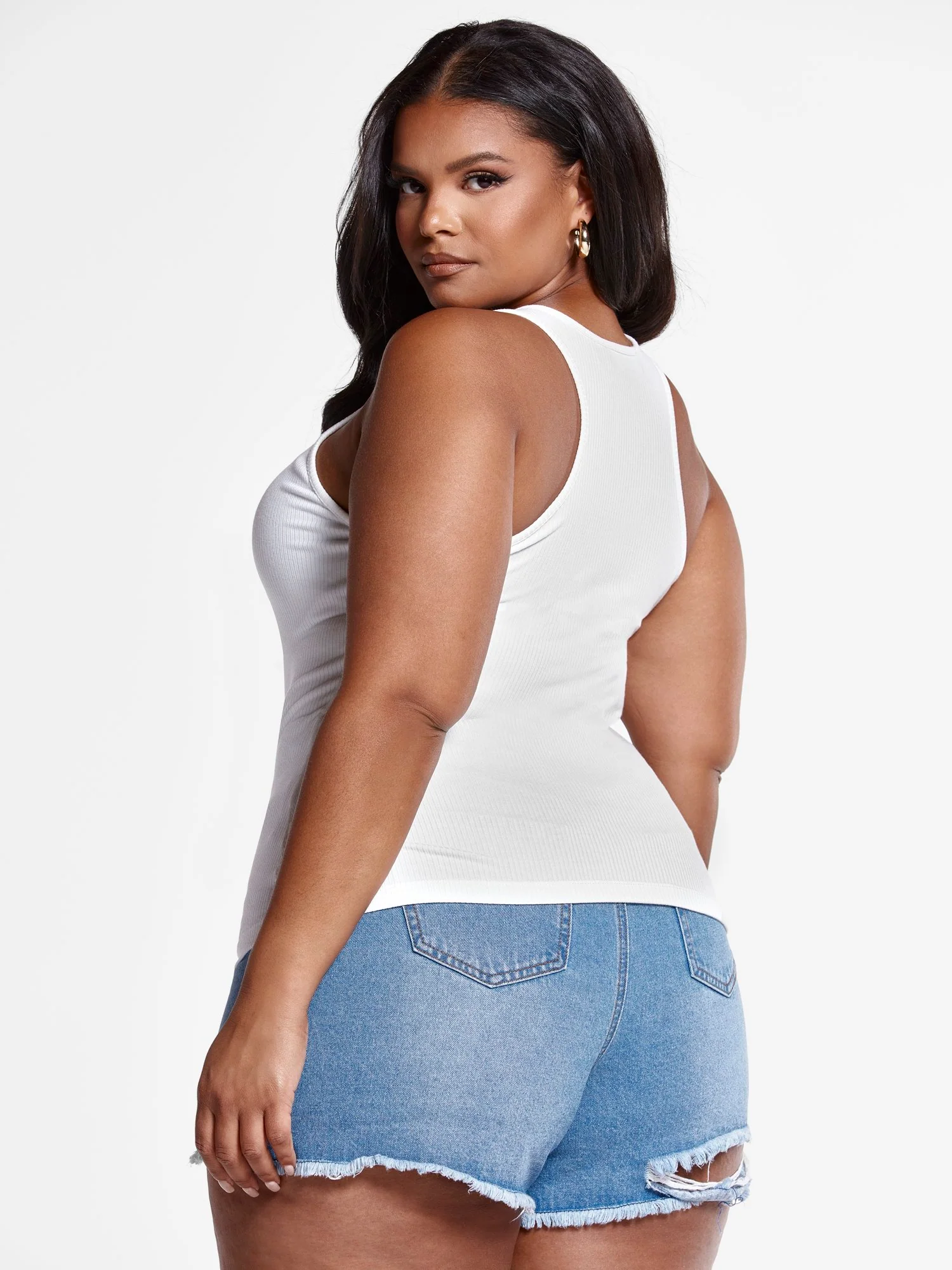 Wendy Ribbed Knit Racerback Tank - Image 3
