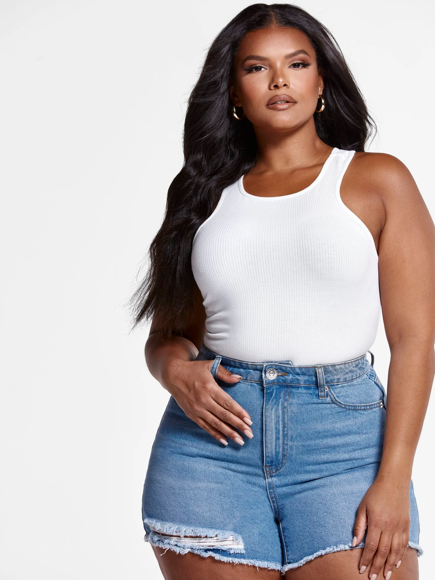 Wendy Ribbed Knit Racerback Tank - Image 5