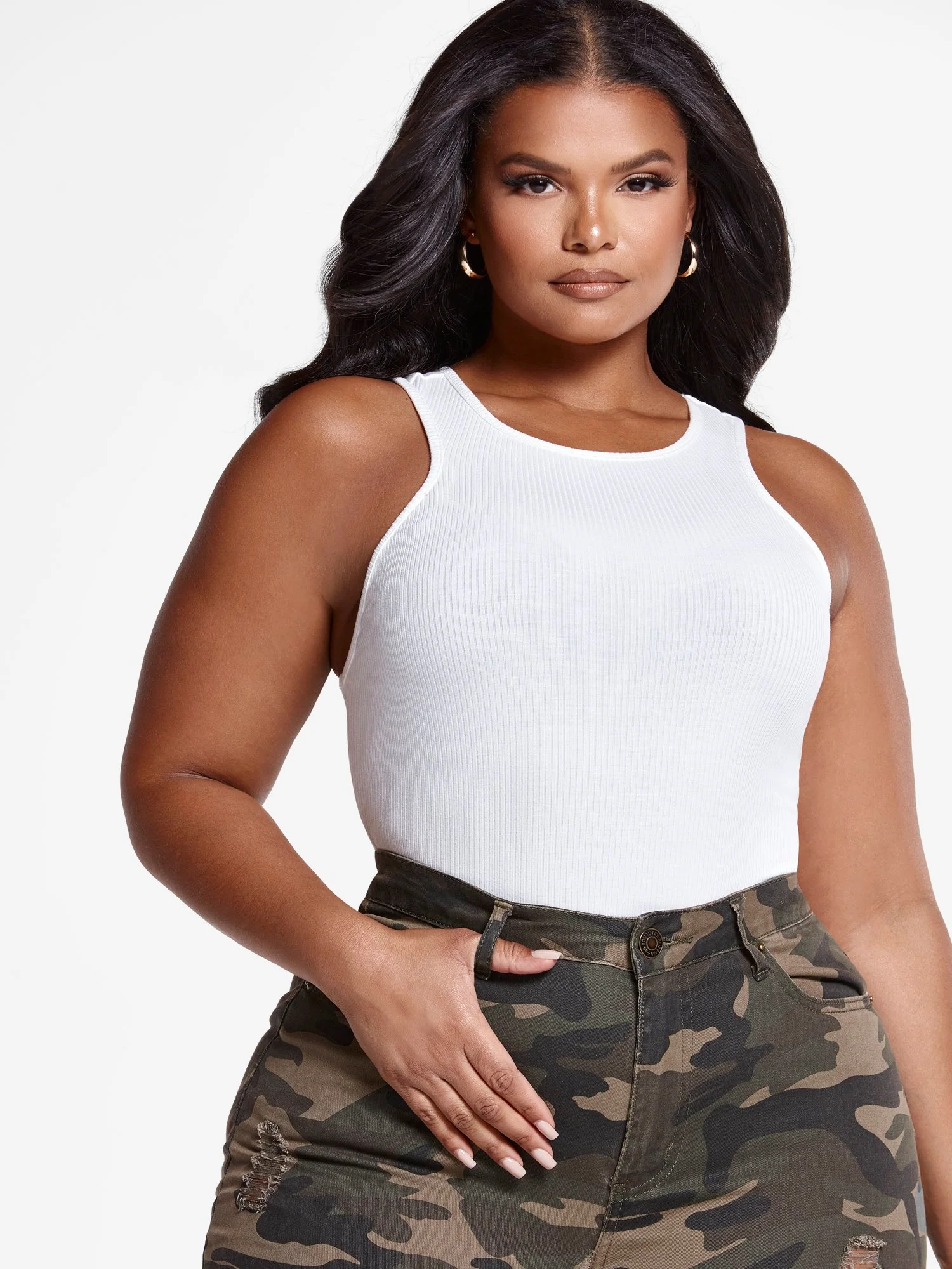 Wendy Ribbed Knit Racerback Tank - Image 8