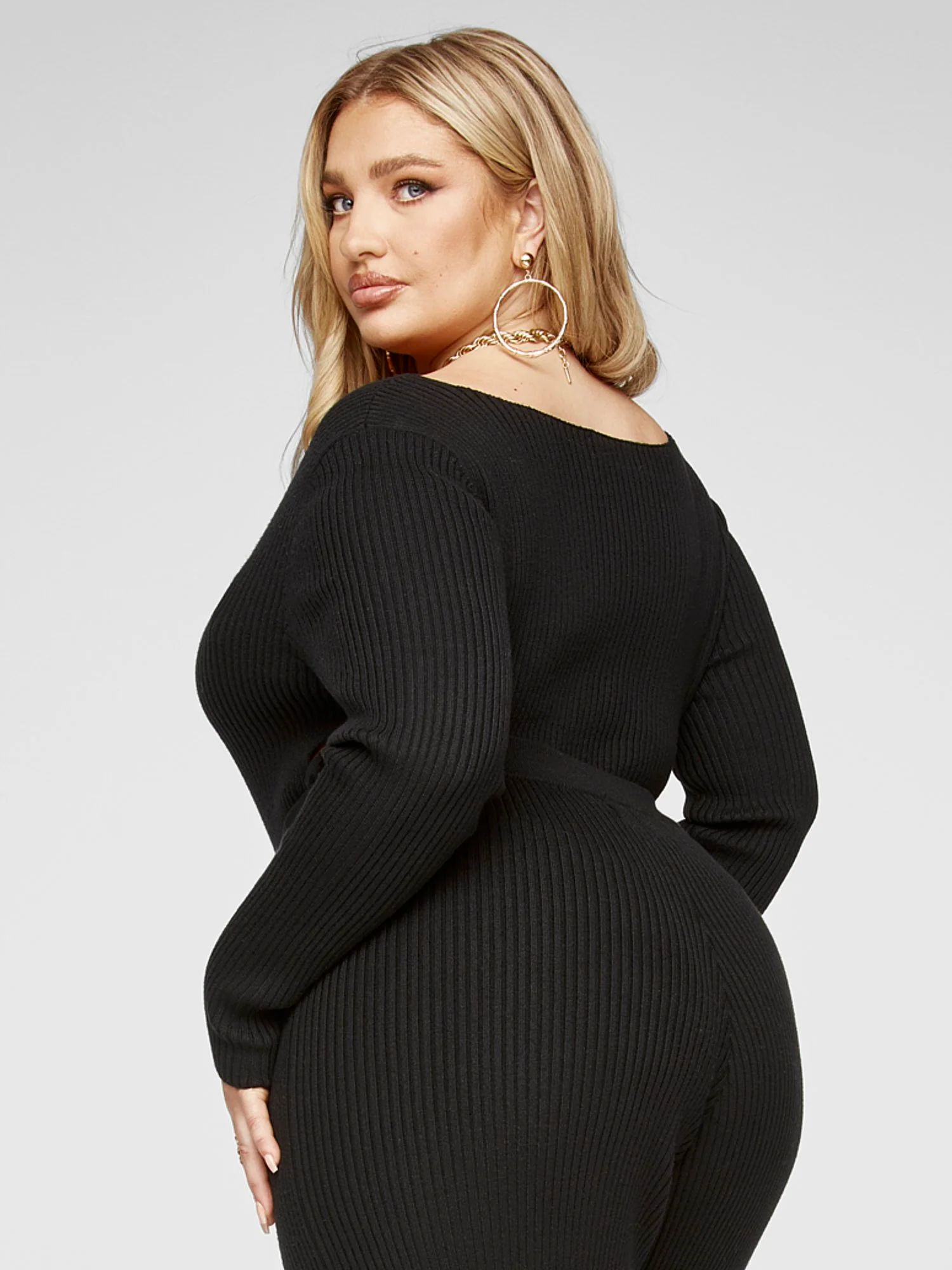 Whitney Side Tie Detail Sweater - Image 3