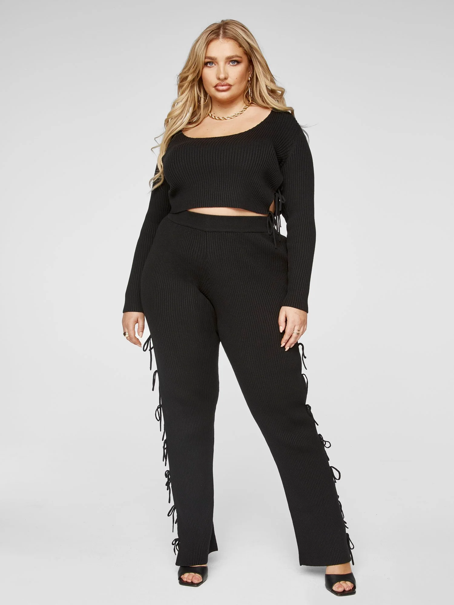 Whitney Side Tie Detail Sweater - Image 4