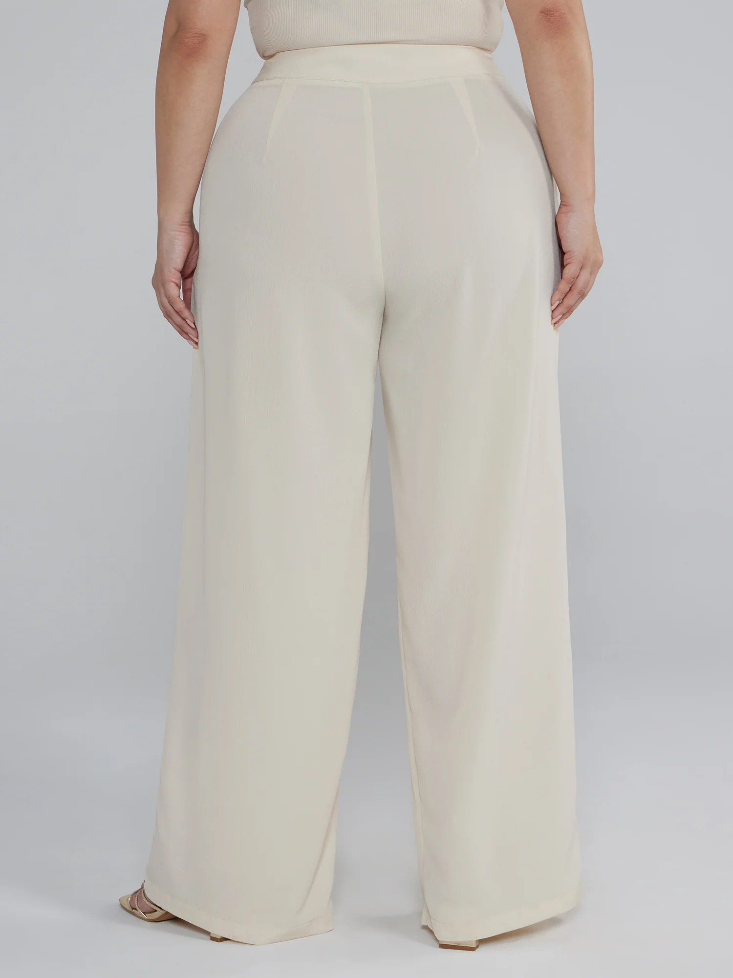 Wide Leg Pleated Pants - Image 8