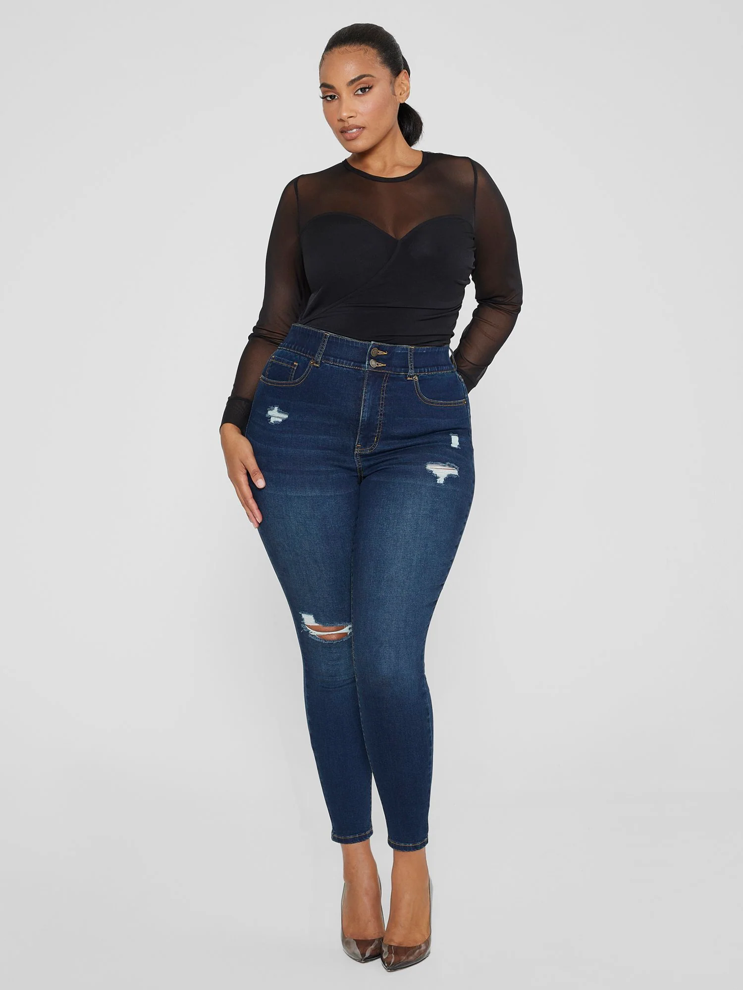 Yesenia Layered Mesh Top - Image 2