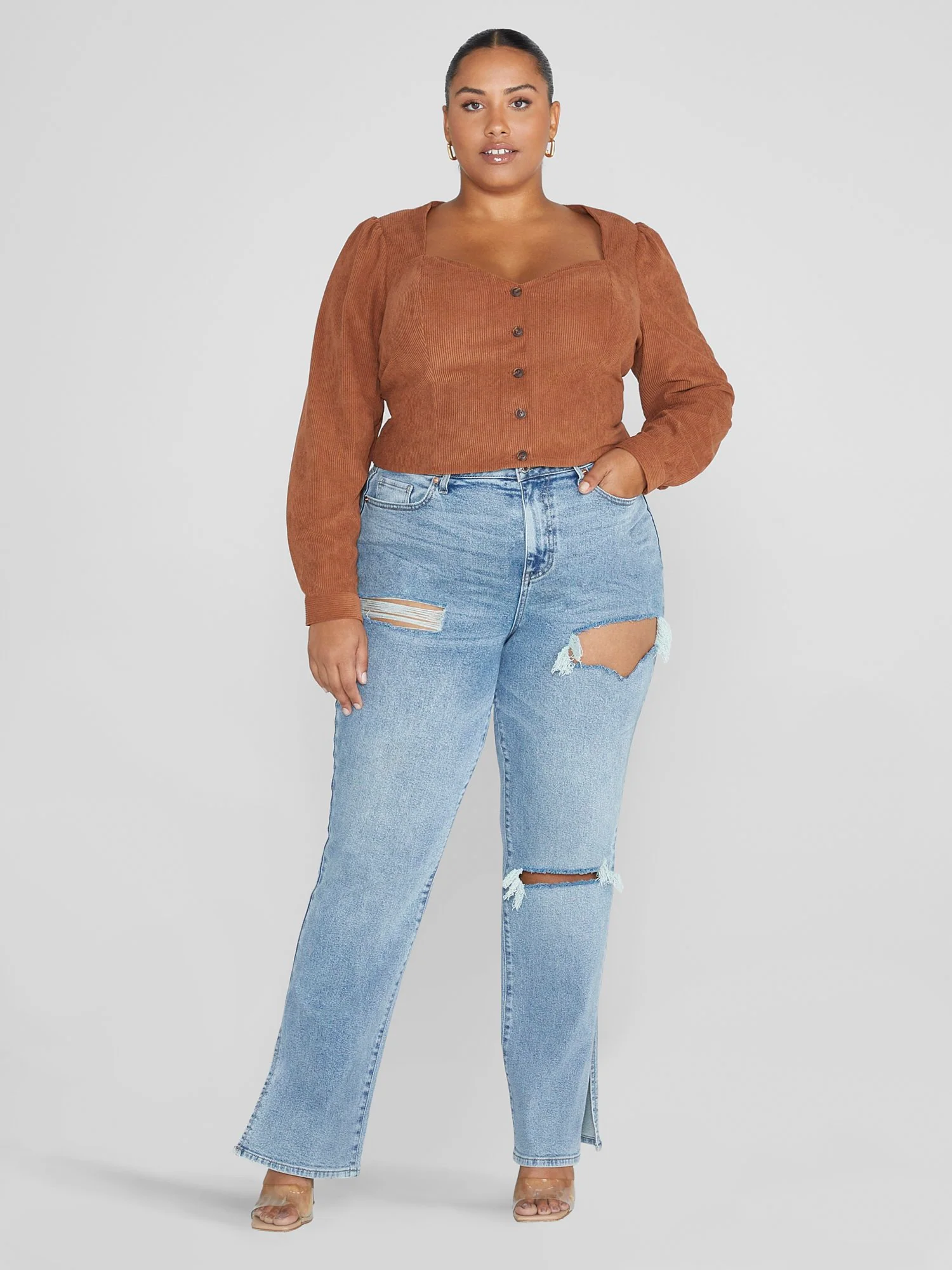 Yolanda Button-Down Corduroy Shirt - Image 3