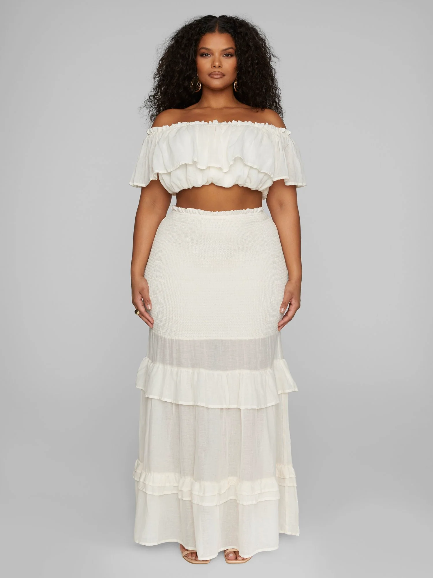 Yve Long Ruffle Skirt - Image 3