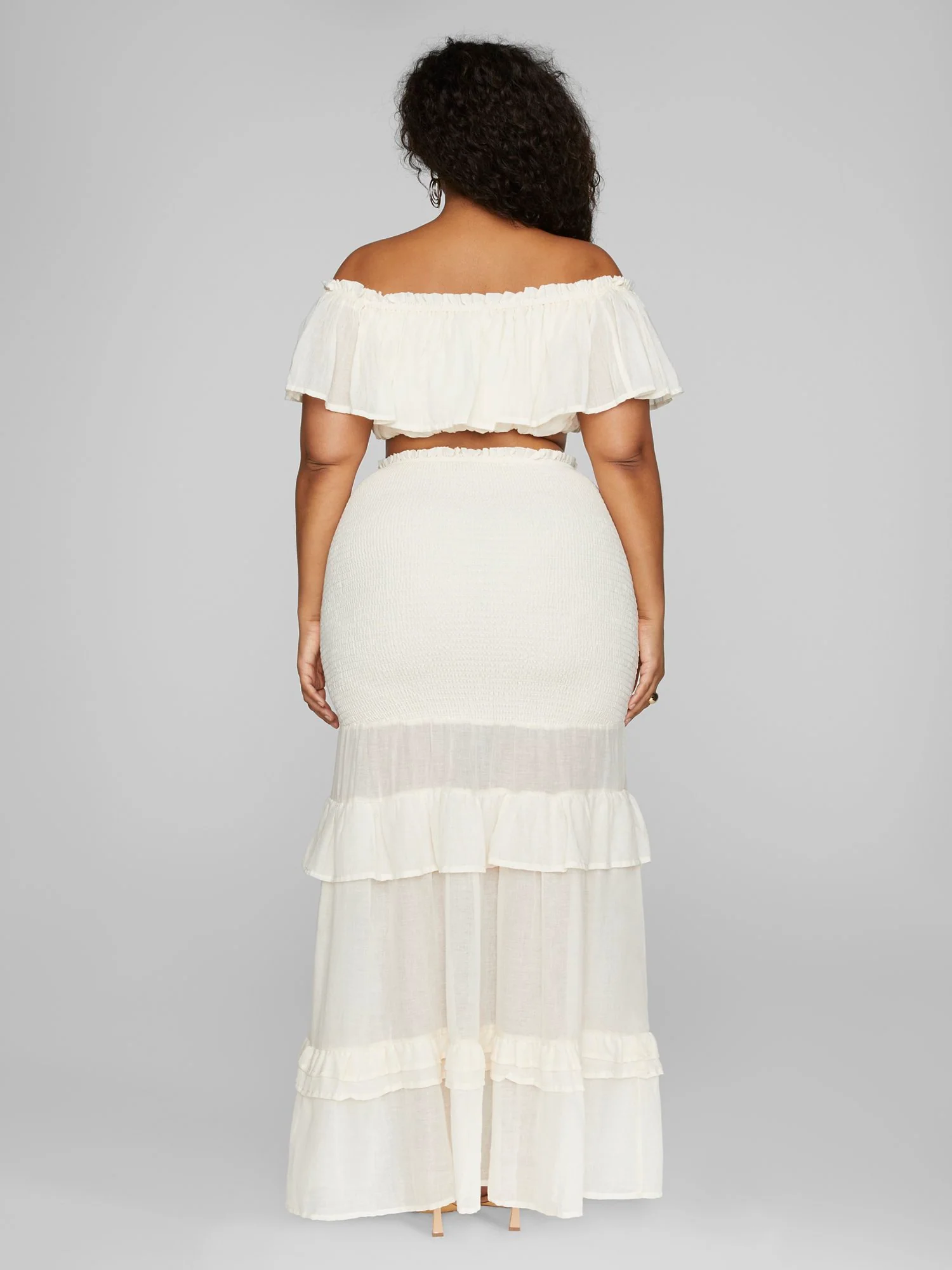 Yve Long Ruffle Skirt - Image 4