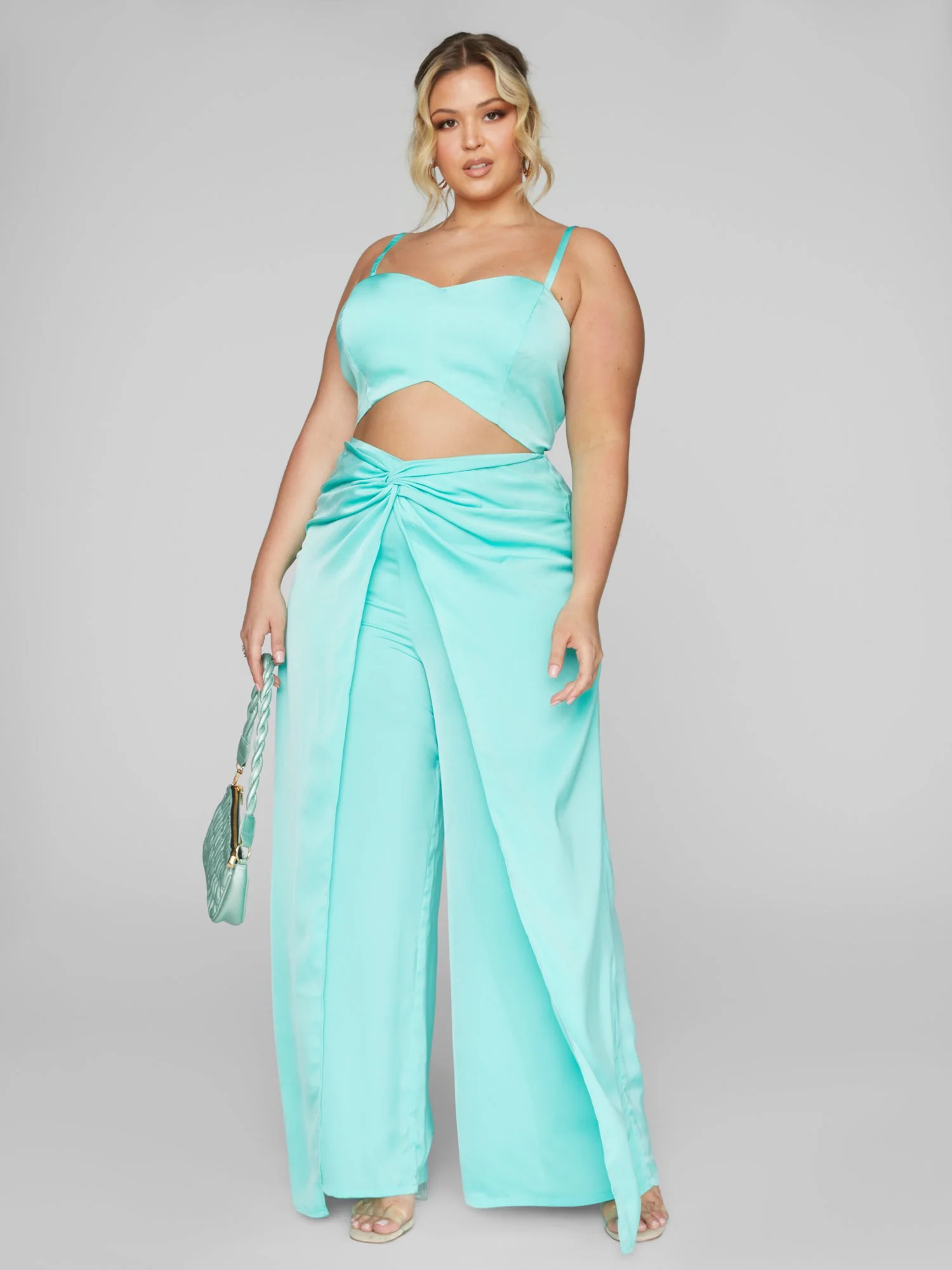 Zenia Satin Crop Top - Image 3