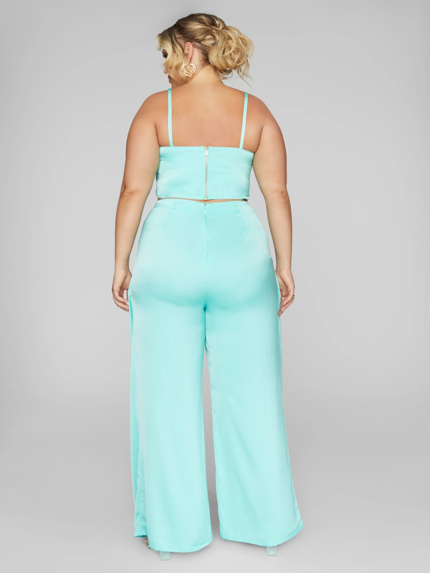 Zenia Satin Crop Top - Image 4