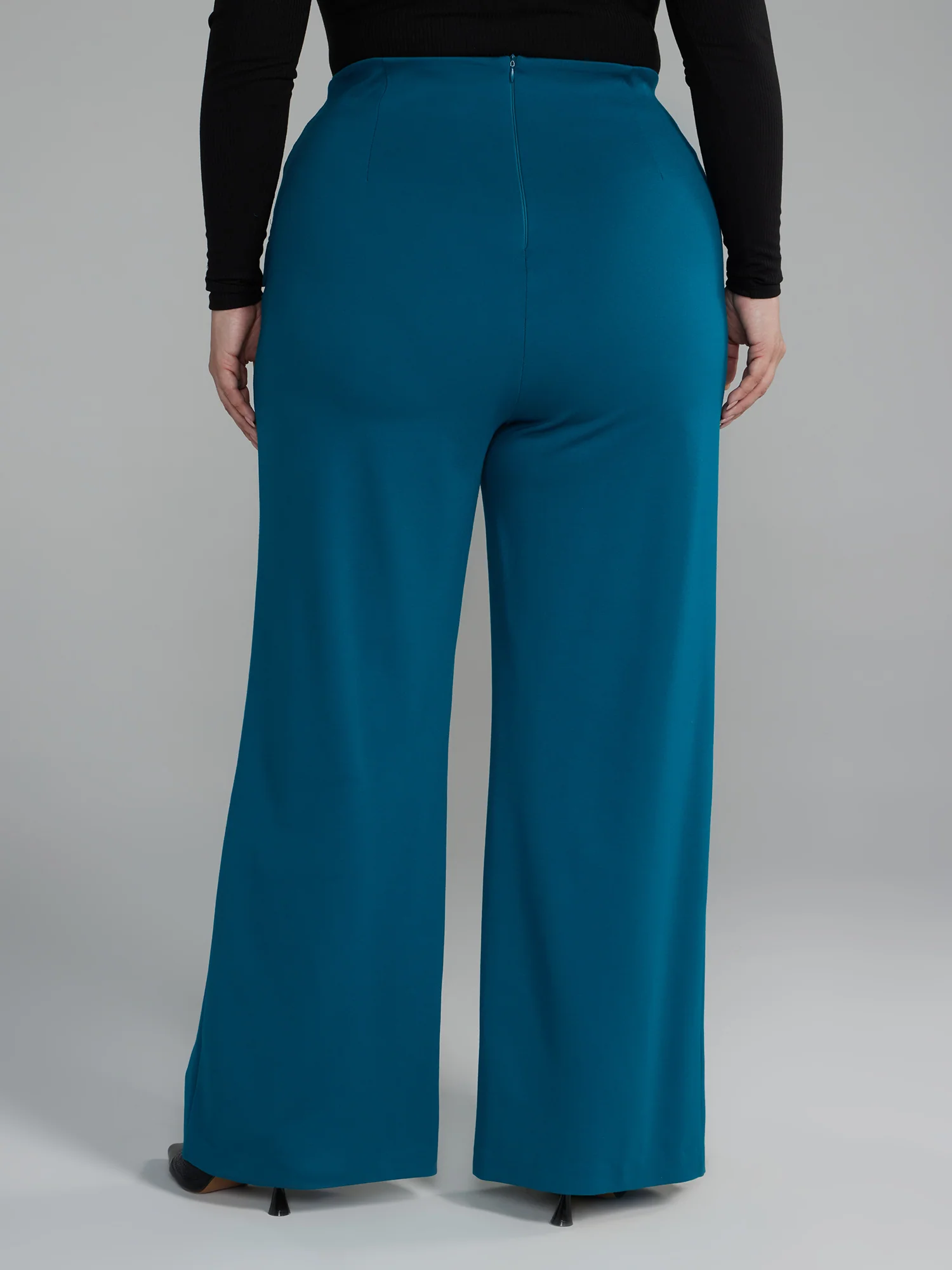 Zipper Detail Straight Leg Pants - Image 8