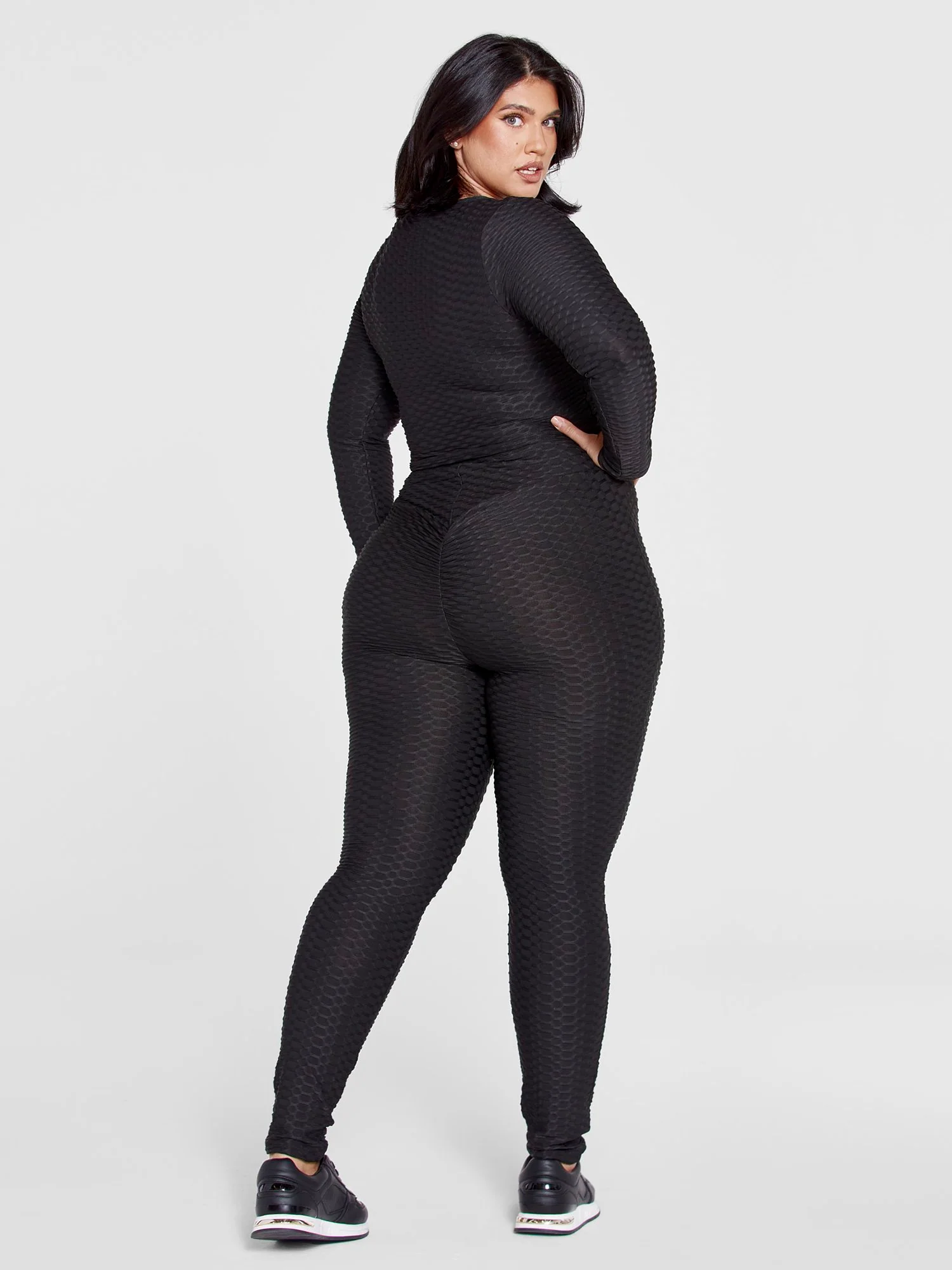 Zoe Honeycomb Textured Ruched Top - Image 5