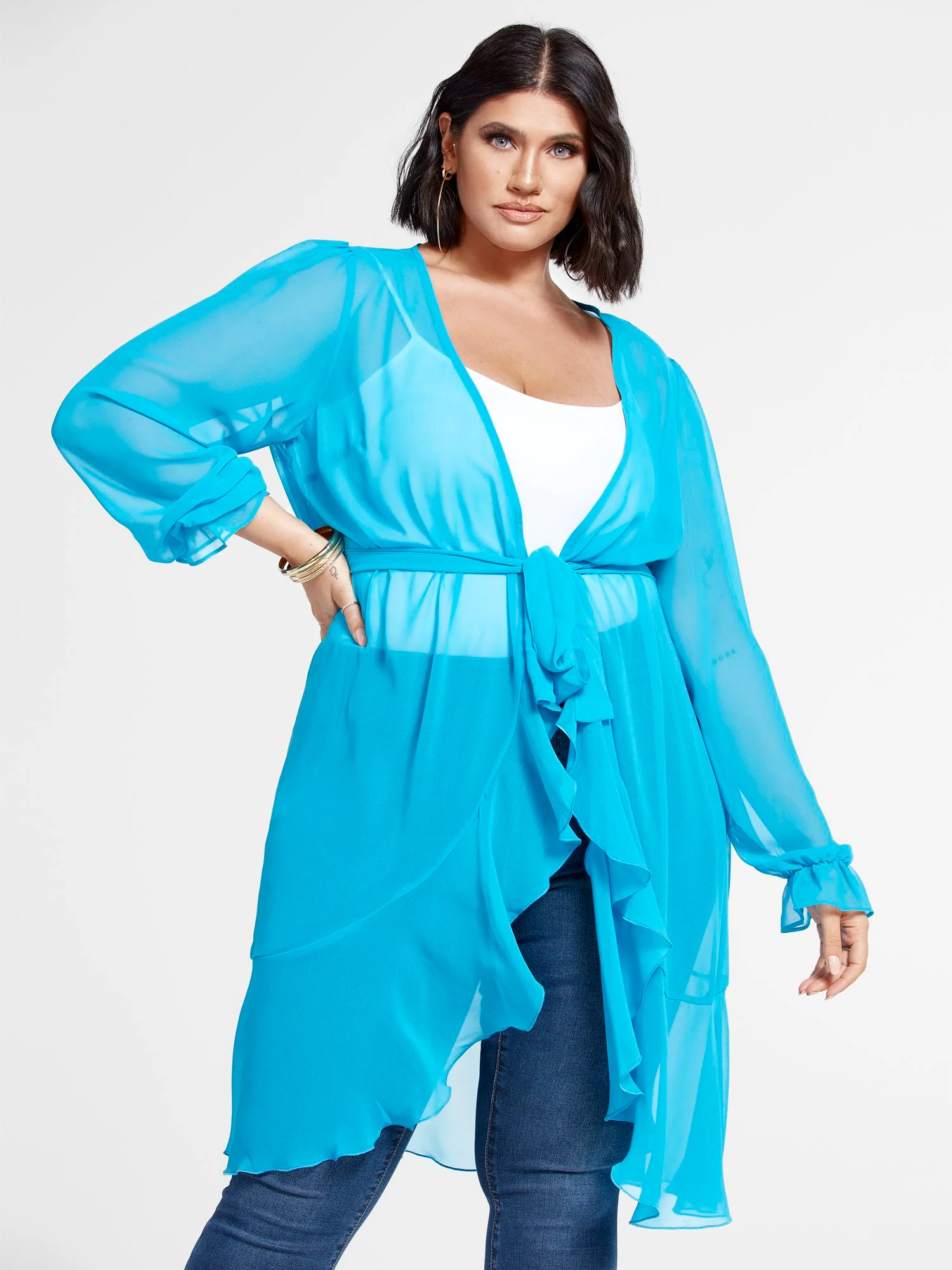 Zora Tie Waist Duster - Image 2