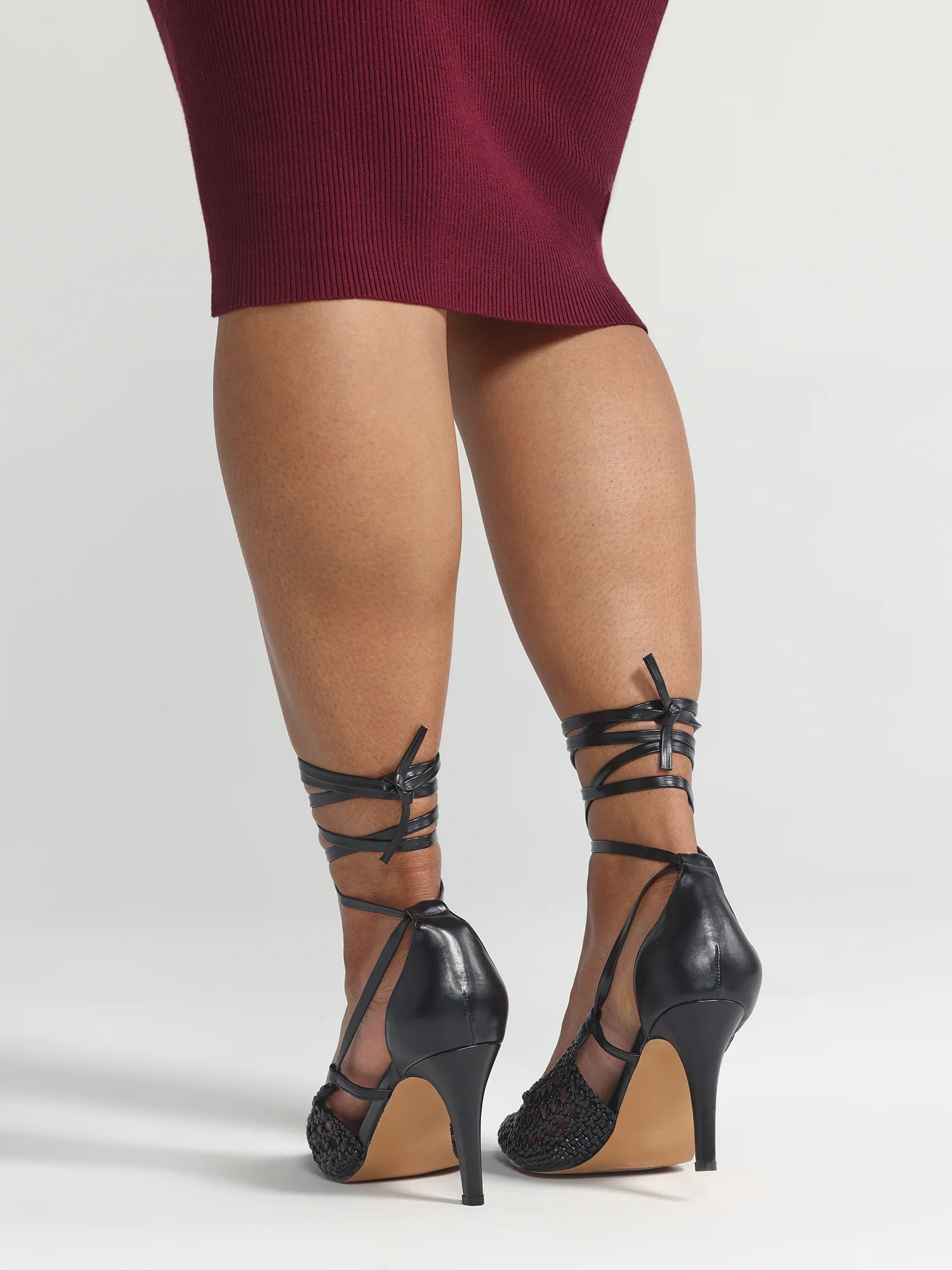 Raina Wide Width Macrame Strappy Heels - Nadia x FTF - Image 2
