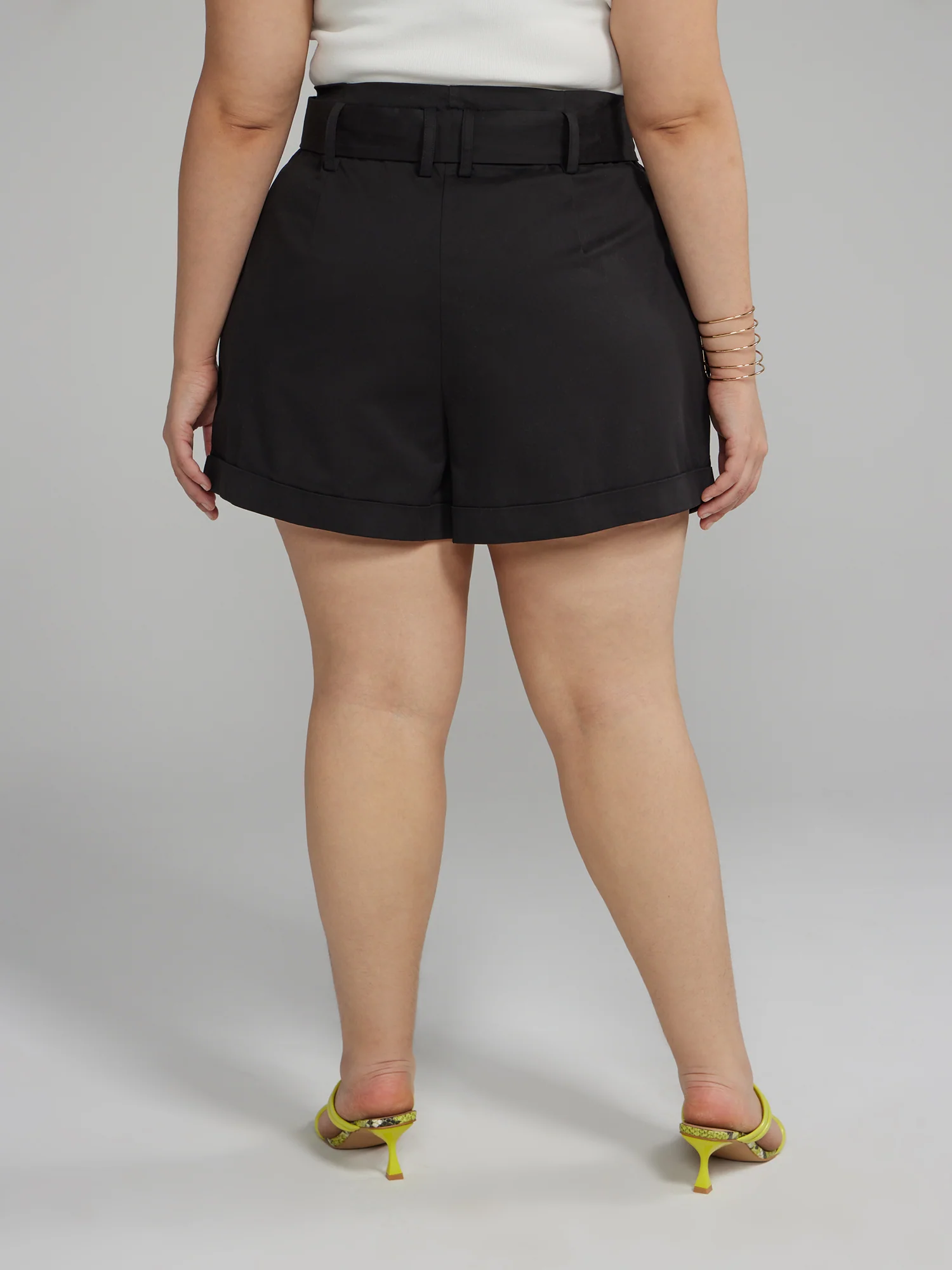 Renata Paper Bag Waist Shorts - Image 4