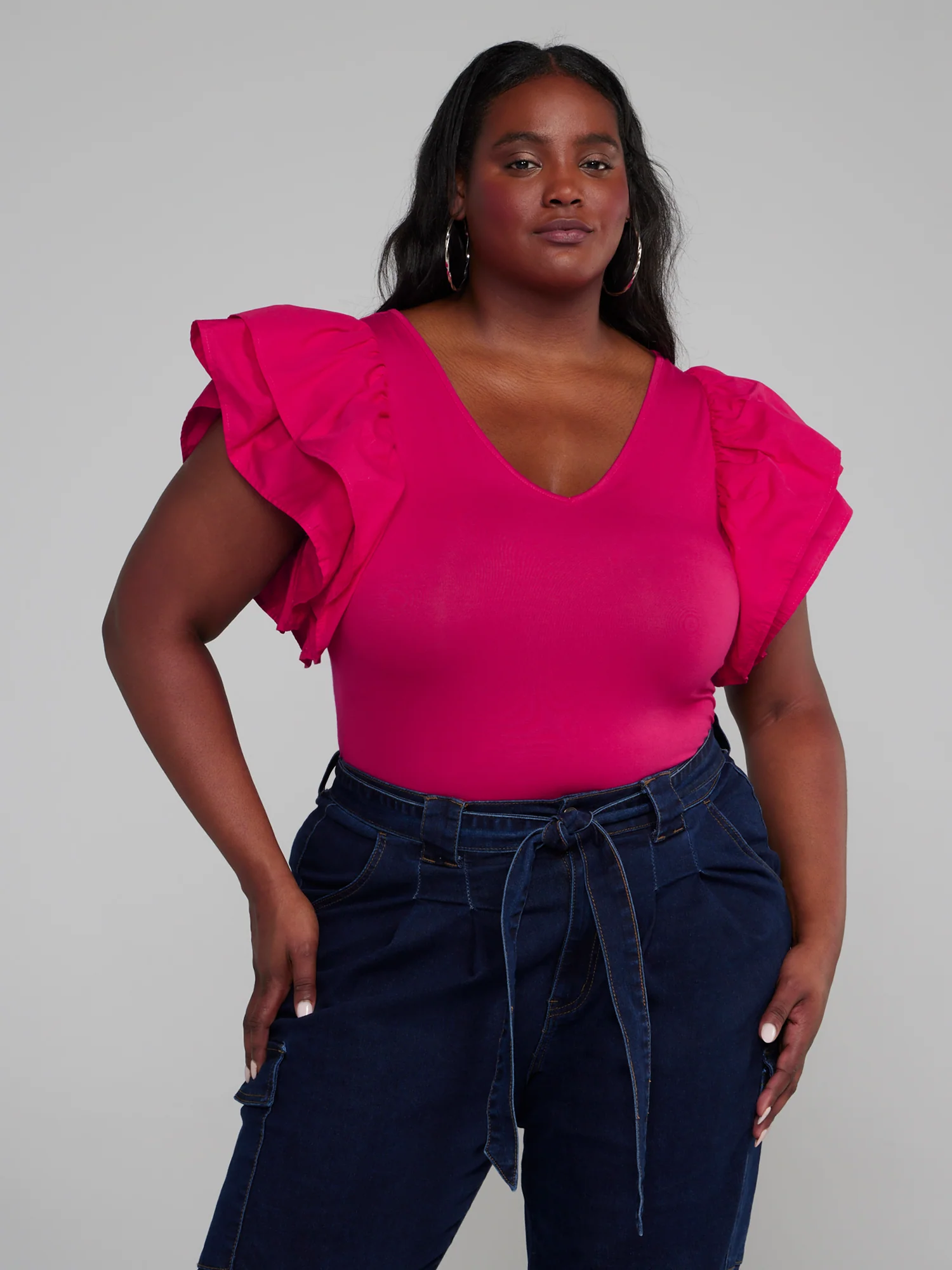 Ruffle Sleeve Knit Bodysuit - Image 6