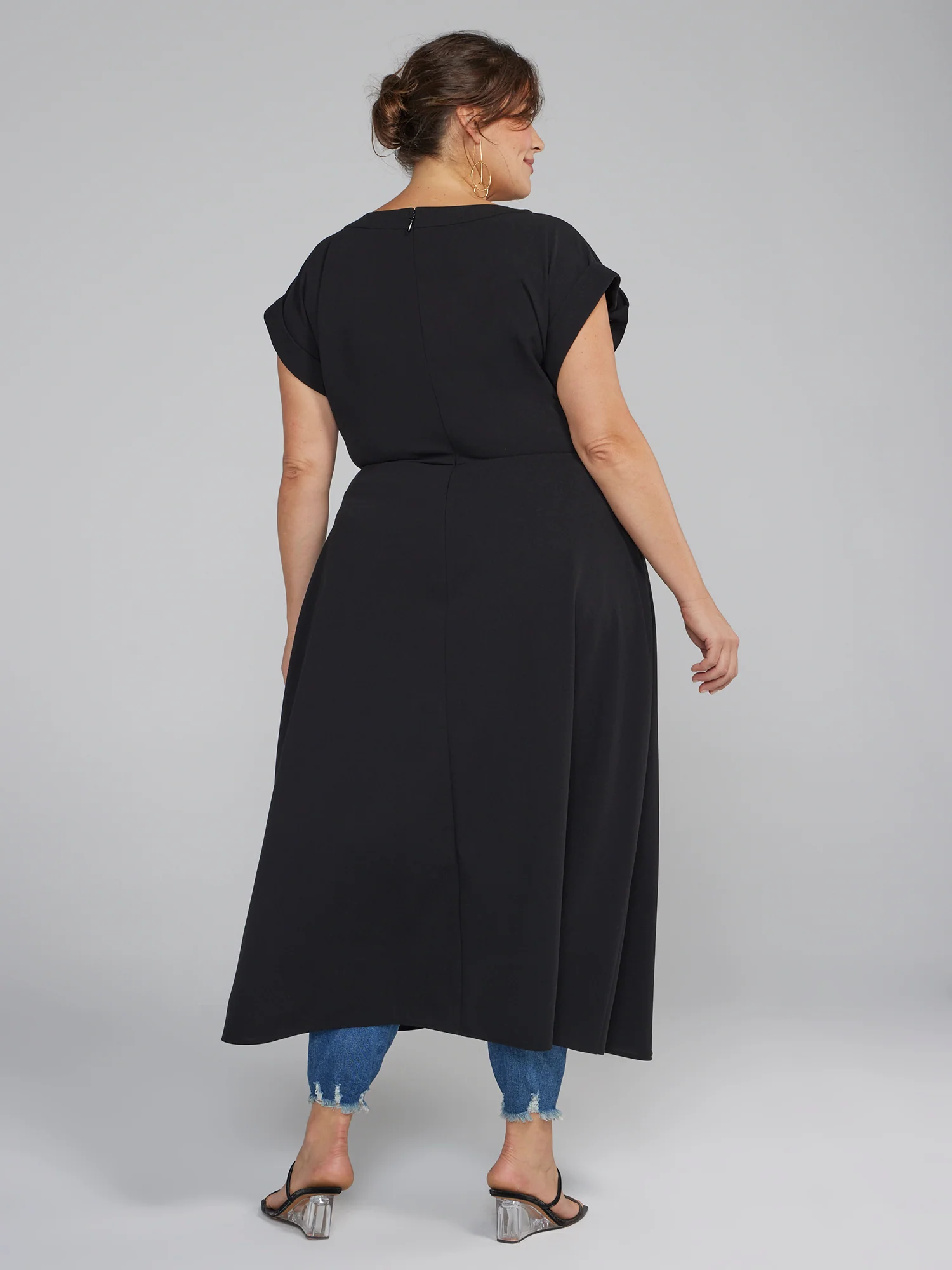 Split Front Knit Tunic Top - Image 3