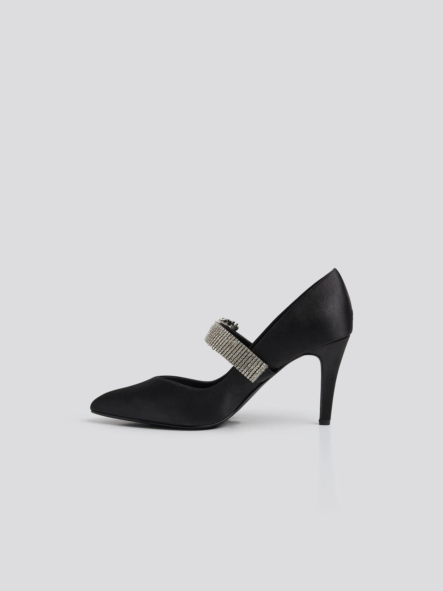 Sutton Crystal Buckle Wide Width Heels - Image 5