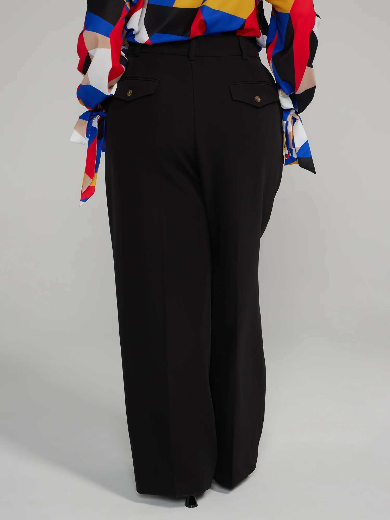 The Denise High Rise Wide-Leg Pants - Short Inseam - Image 4