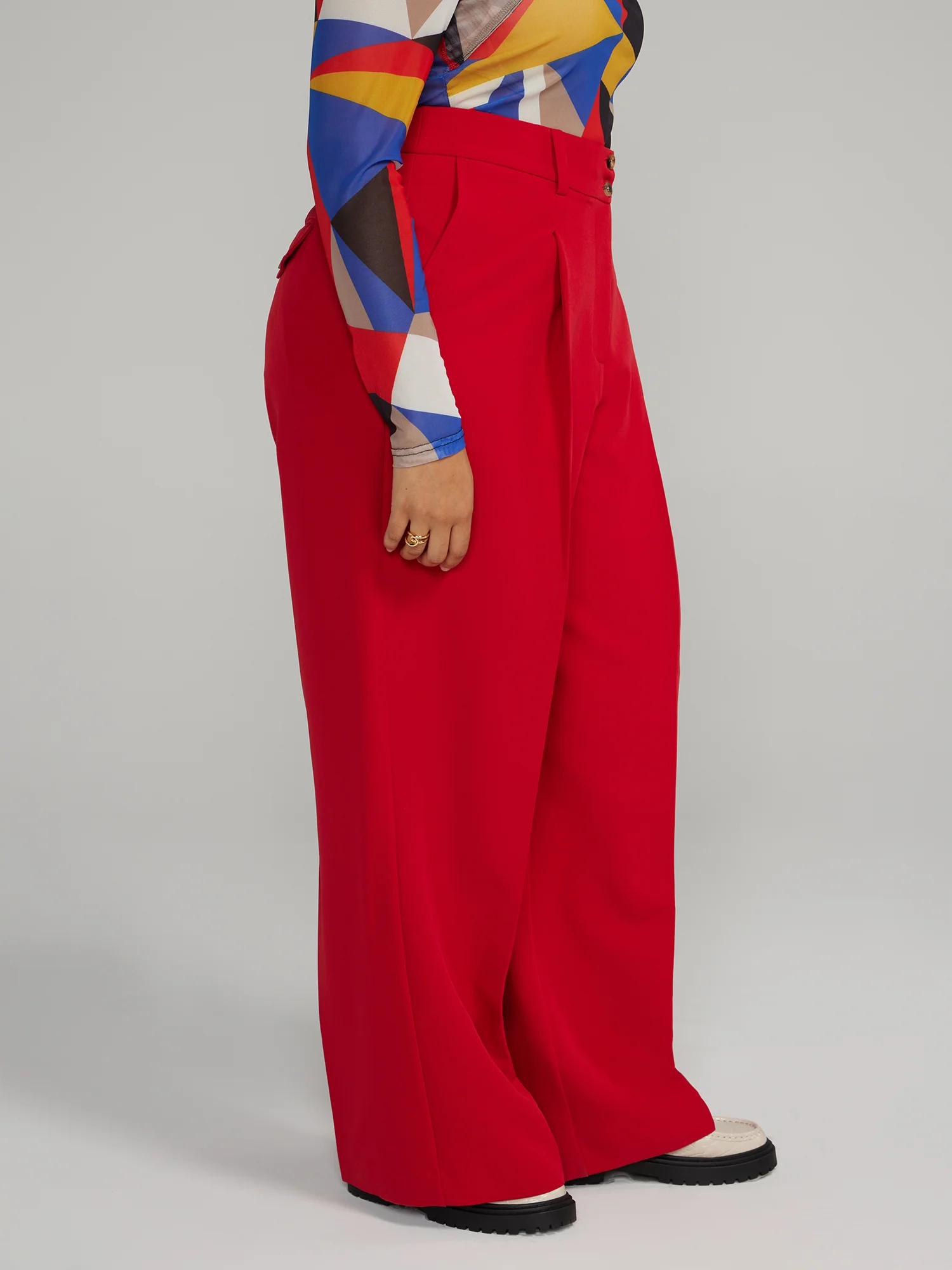 The Denise High Rise Wide-Leg Pants - Short Inseam - Image 7