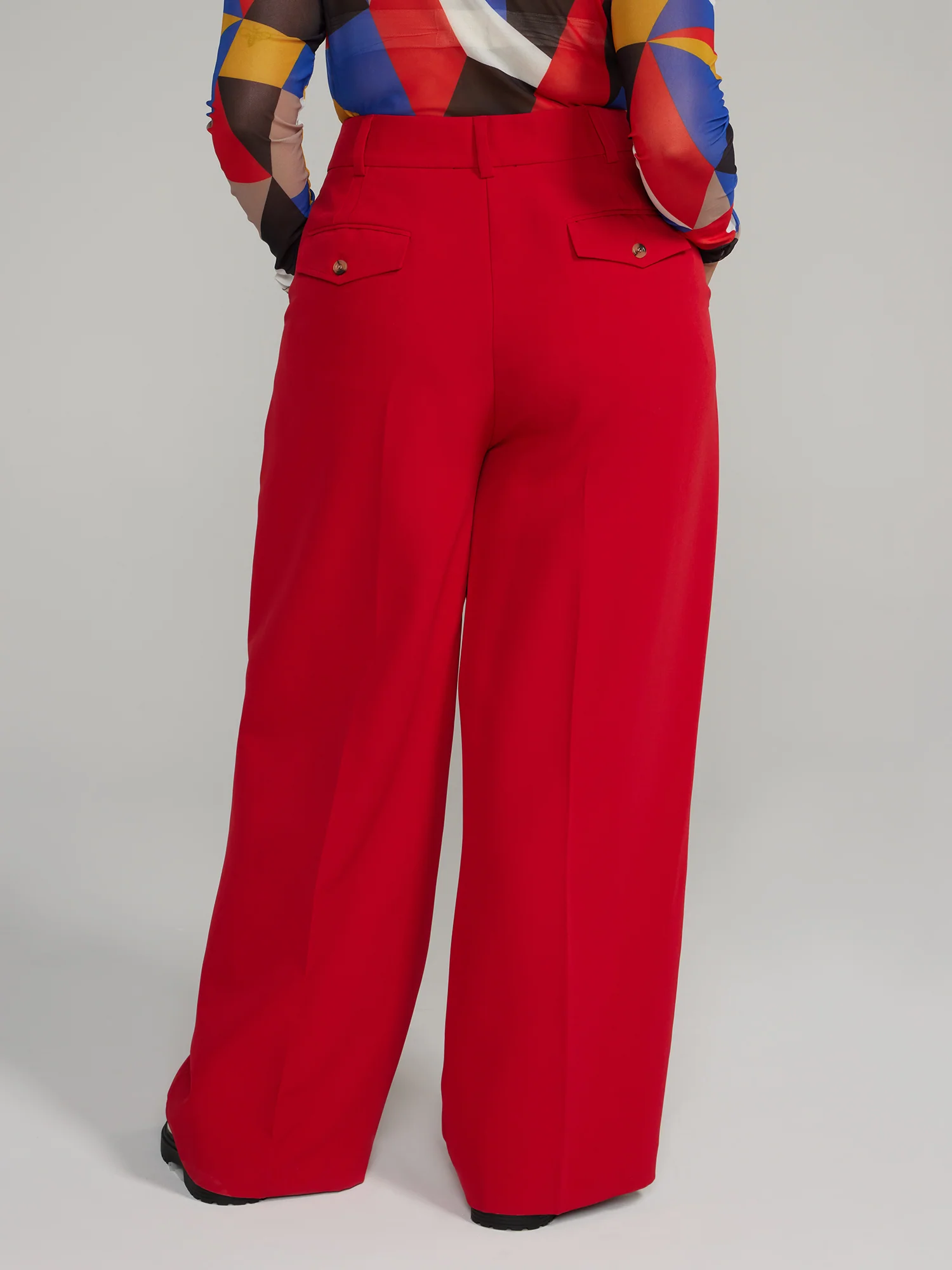 The Denise High Rise Wide-Leg Pants - Short Inseam - Image 8