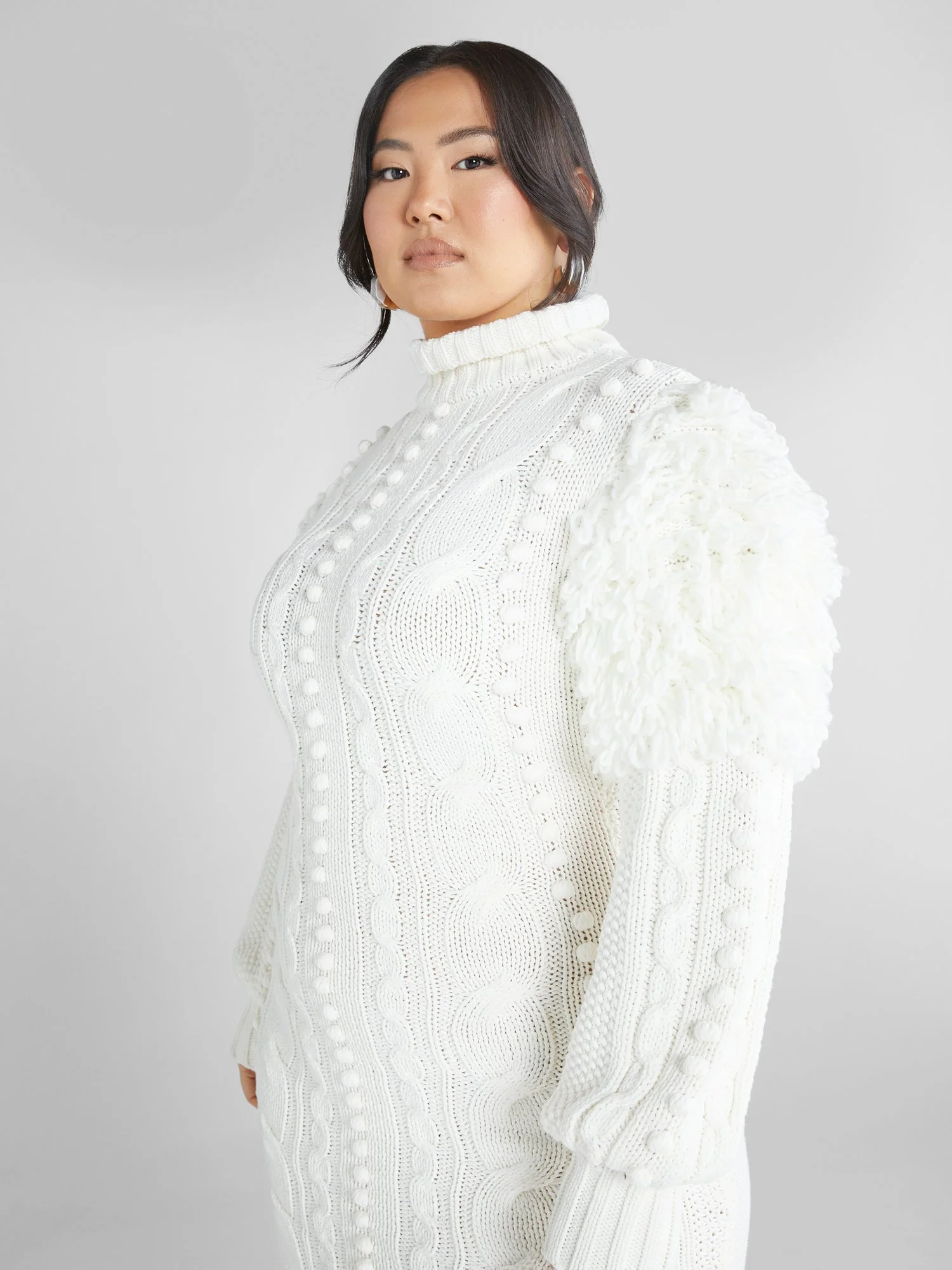 Trisha Pompom Detail Sweater Dress - Image 3