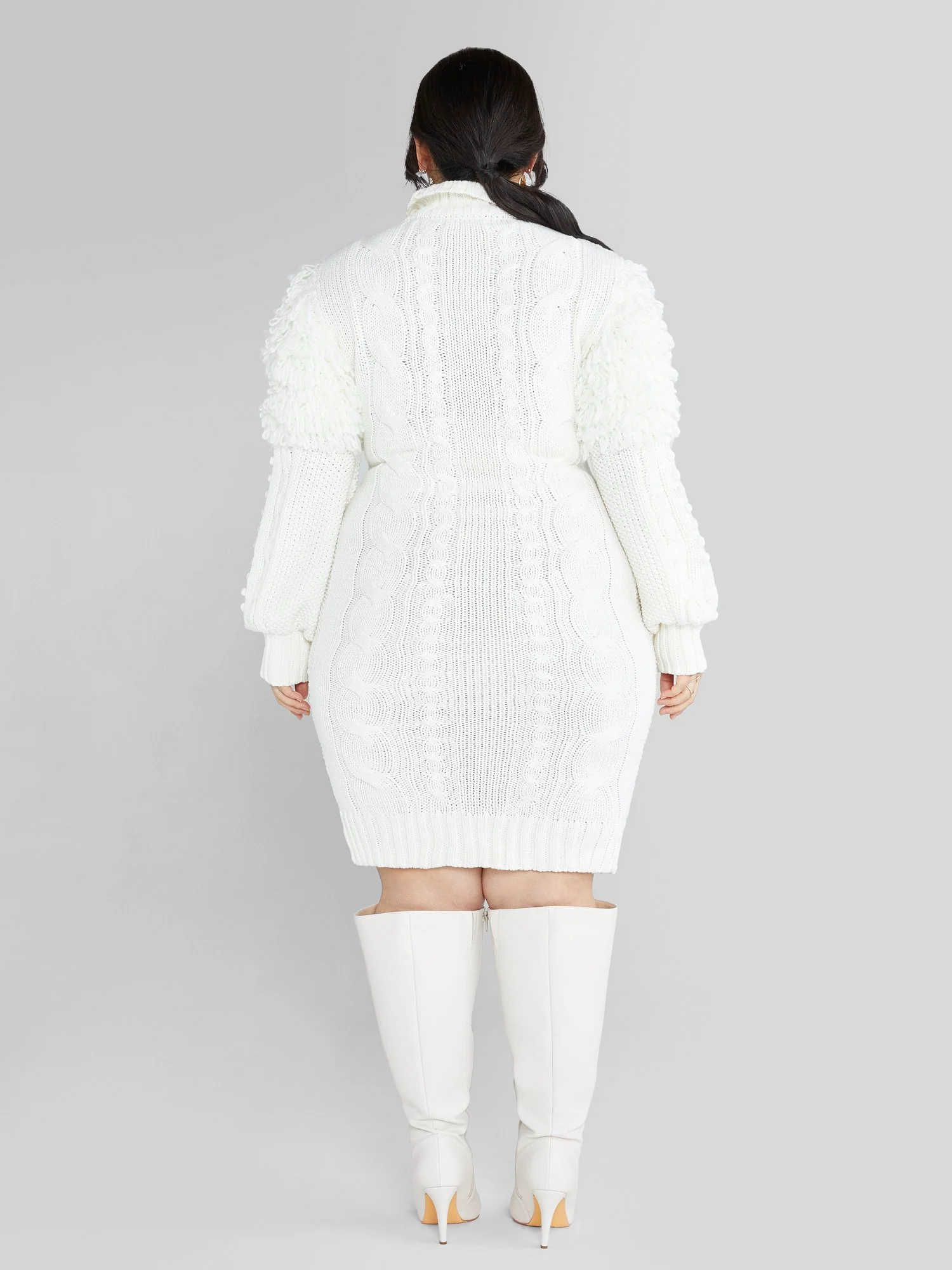 Trisha Pompom Detail Sweater Dress - Image 4