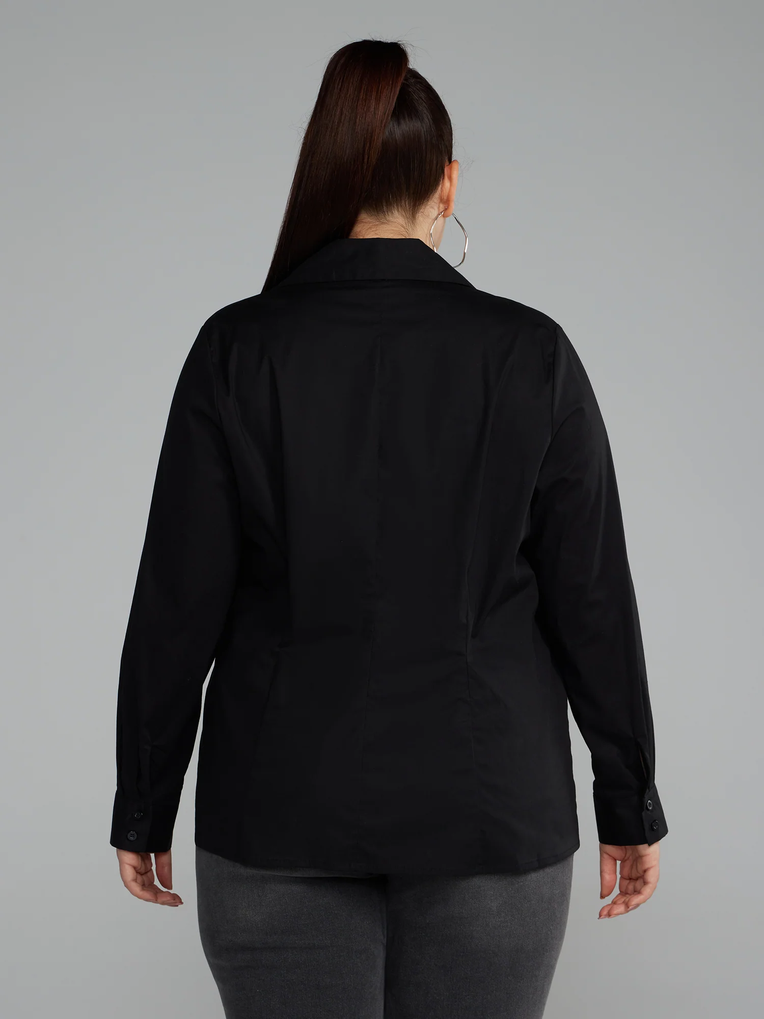 Twist Front Collared Shirt - Image 3