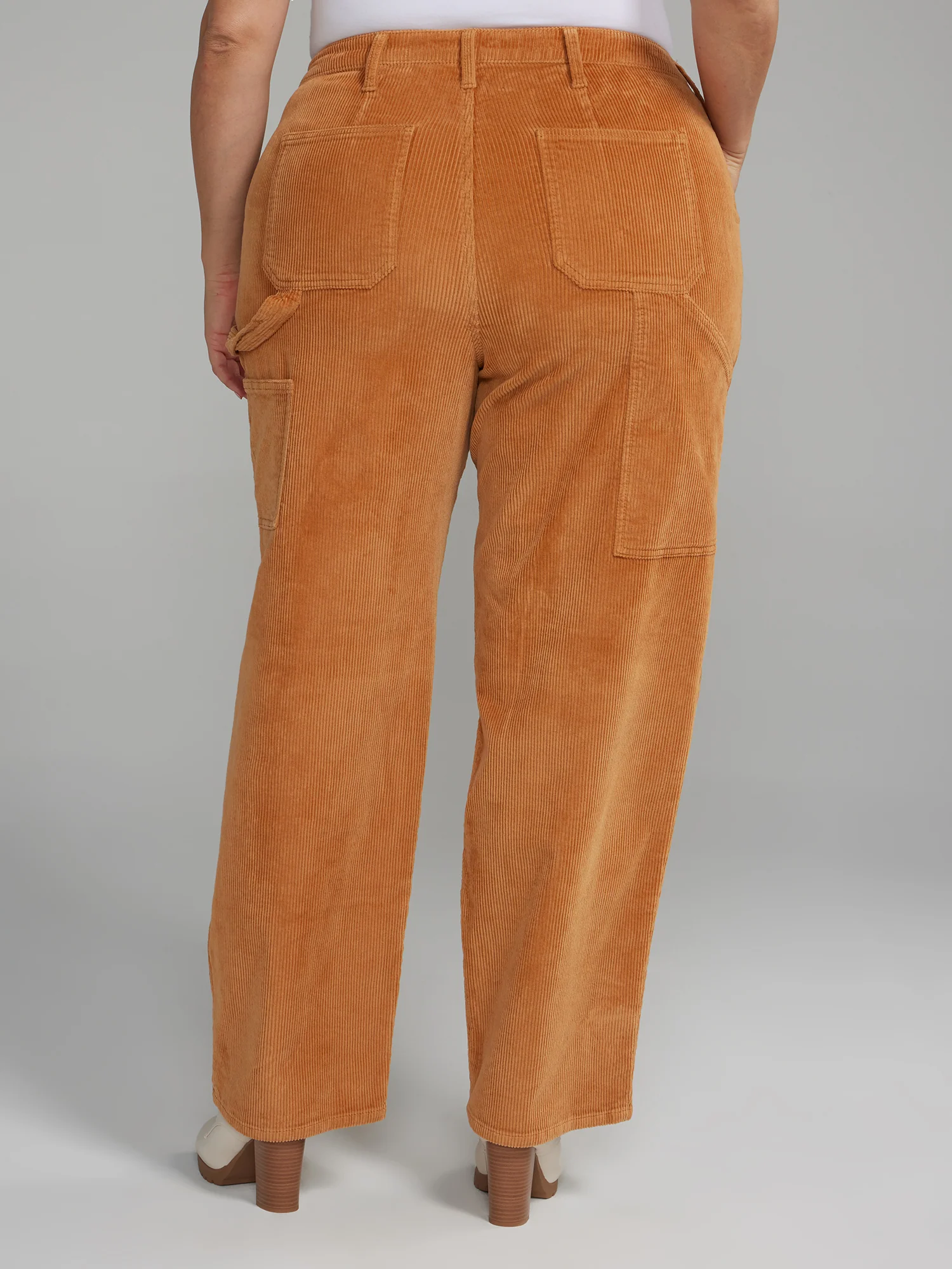 Wide Leg Carpenter Style Corduroy Pants - Image 3